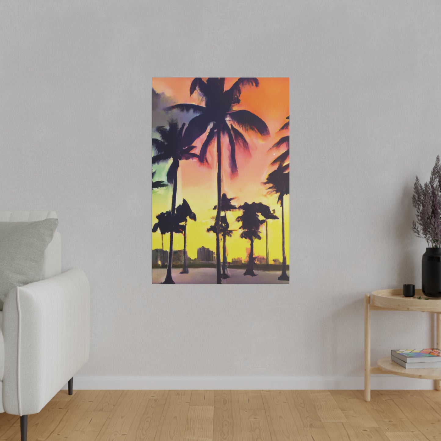 5608P - Miami Beach Sunset Painting Print | Miami | Beach | Sunset | Poster | Home Decor | Wall Art | Canvas