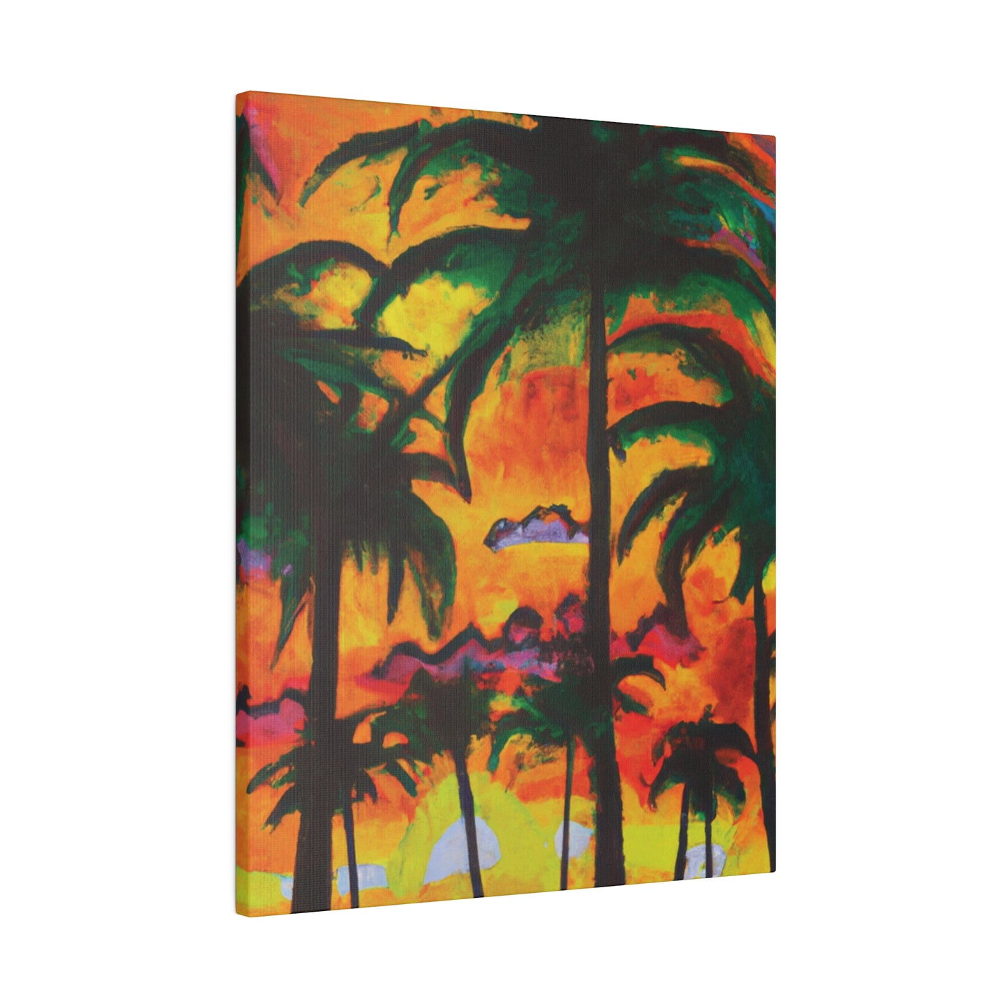 5820T - Miami Beach Sunset Painting Print | Miami | Beach | Sunset | Poster | Home Decor | Wall Art | Canvas