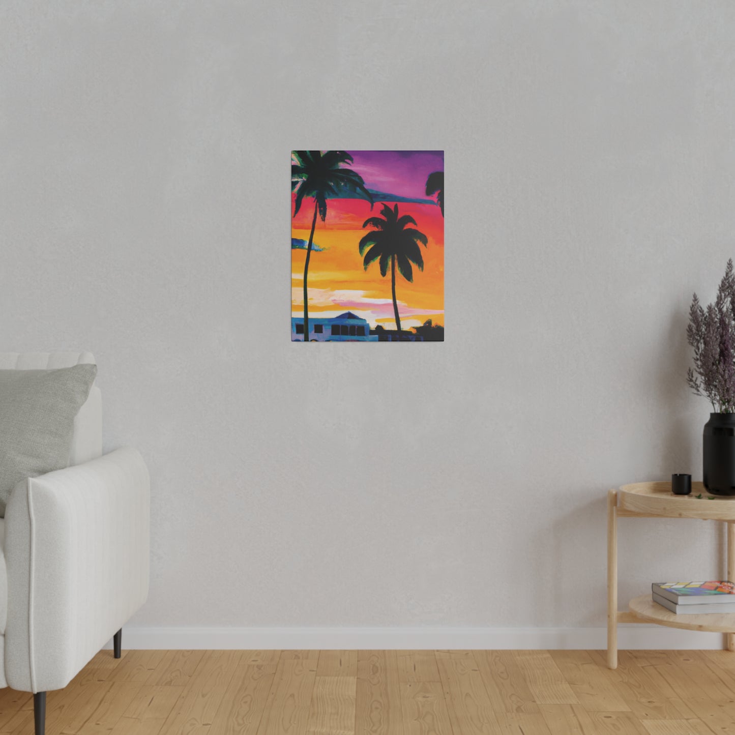 7785F - Miami Beach Sunset Painting Print | Miami | Beach | Sunset | Poster | Home Decor | Wall Art | Canvas