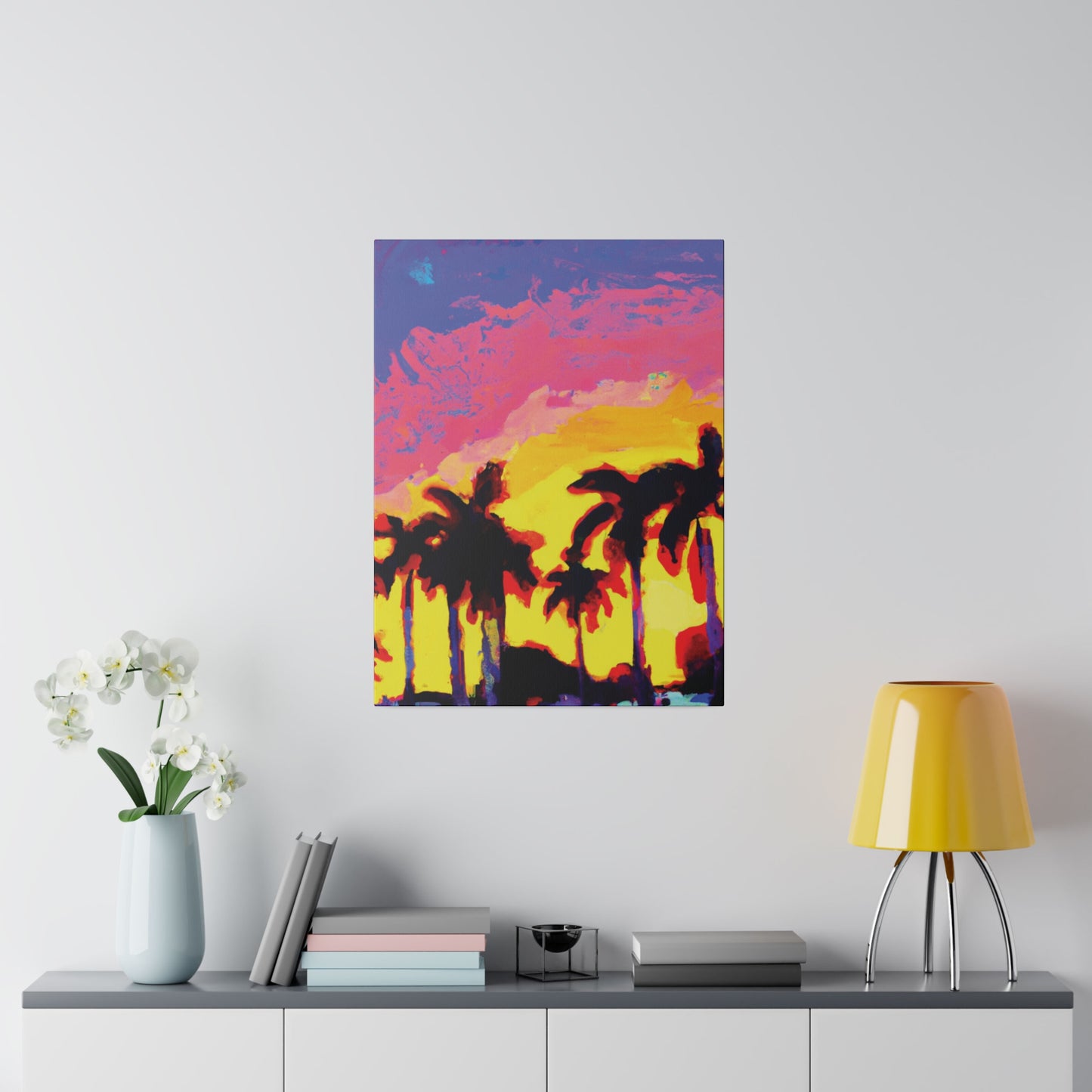 9284G - Miami Beach Sunset Painting Print | Miami | Beach | Sunset | Poster | Home Decor | Wall Art | Canvas