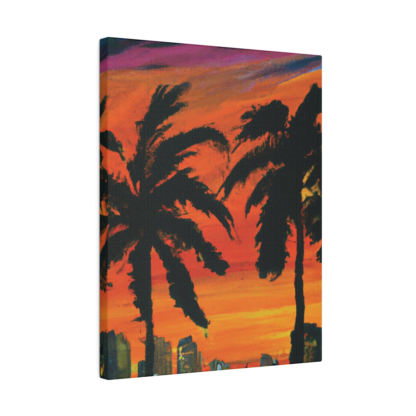 3294V - Miami Beach Sunset Painting Print | Miami | Beach | Sunset | Poster | Home Decor | Wall Art | Canvas