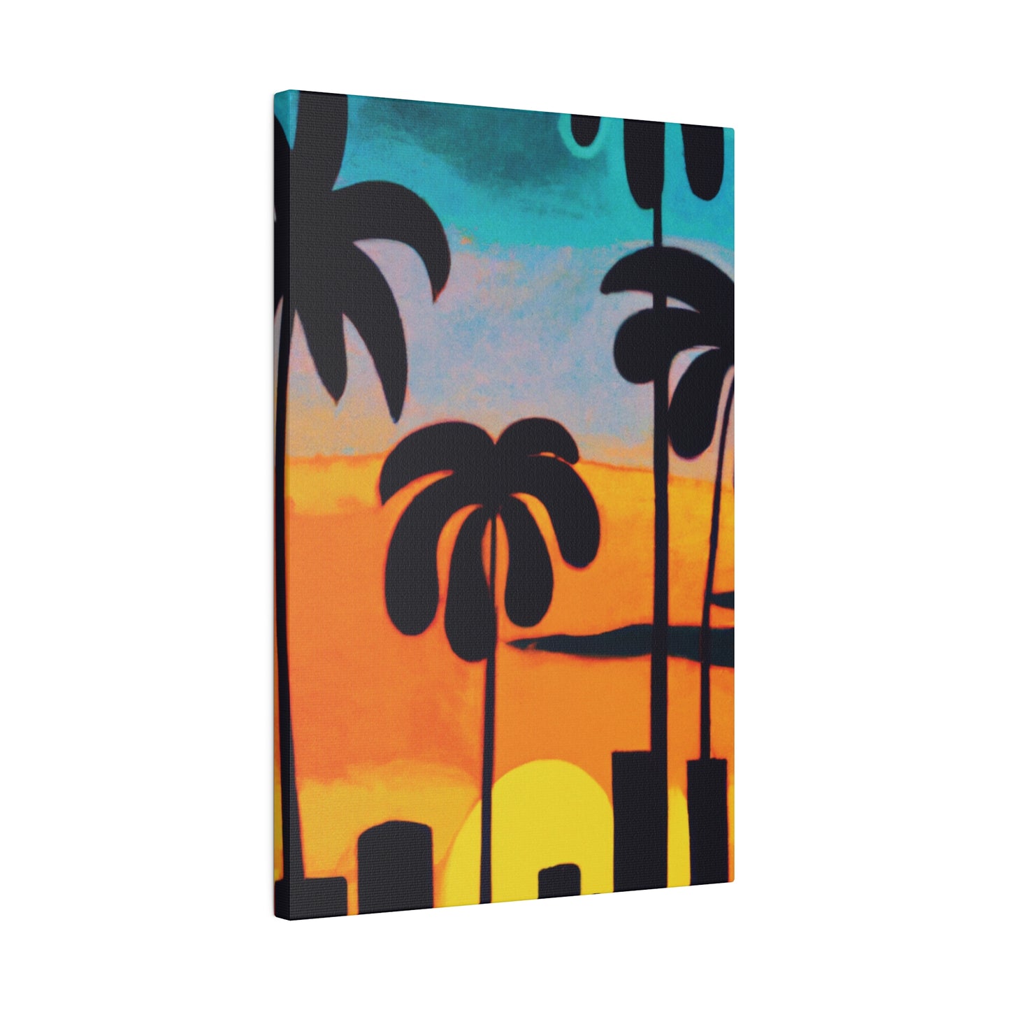 6878U - Miami Beach Sunset Painting Print | Miami | Beach | Sunset | Poster | Home Decor | Wall Art | Canvas