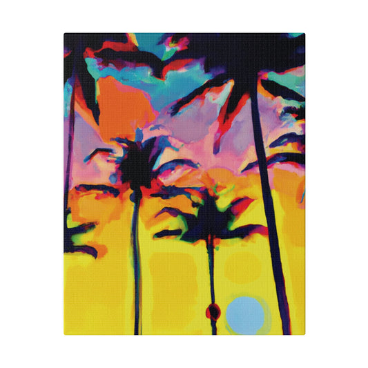 108K - Miami Beach Sunset Painting Print | Miami | Beach | Sunset | Poster | Home Decor | Wall Art | Canvas