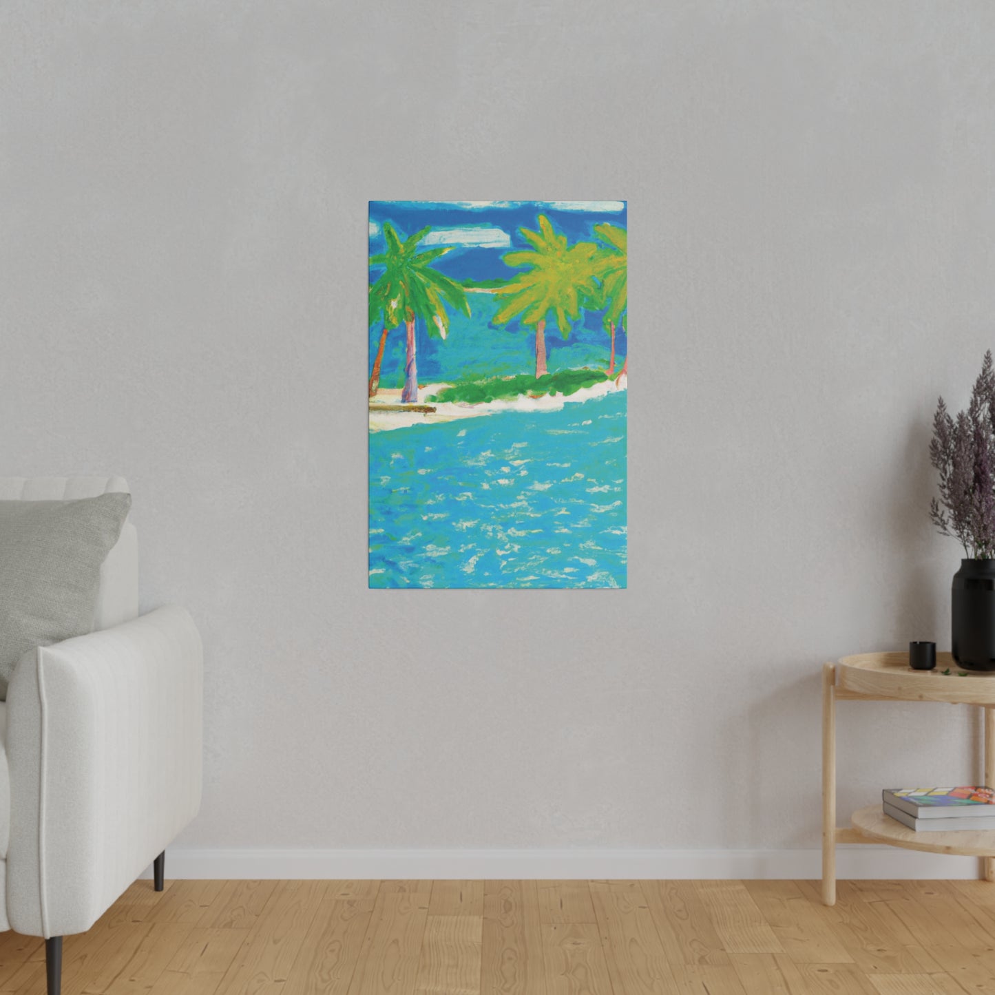 3271K - Bahamas Ocean Painting Print | Bahamas | Ocean | Beach | Poster | Home Decor | Wall Art | Canvas