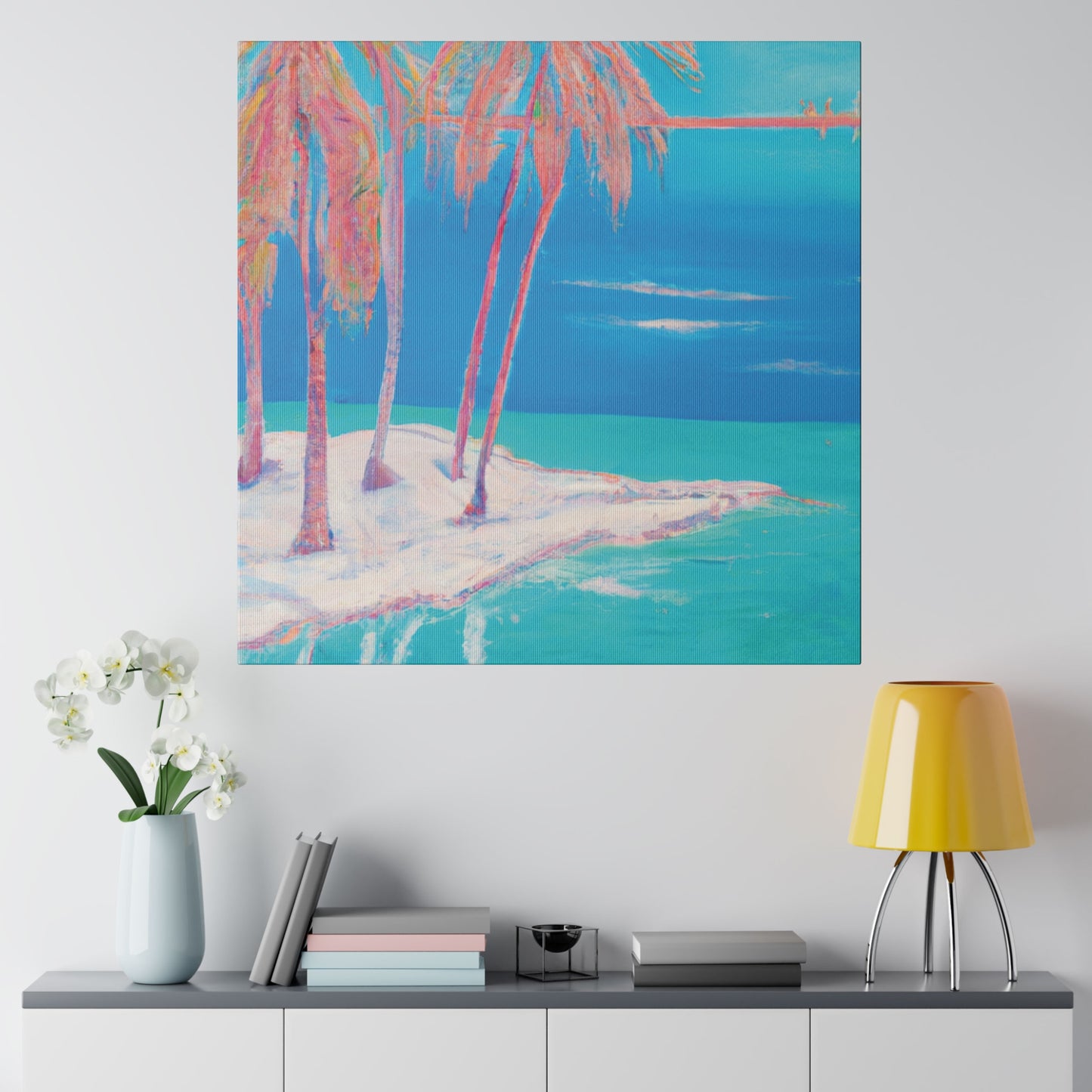 3162K - Bahamas Ocean Painting Print | Bahamas | Ocean | Beach | Poster | Home Decor | Wall Art | Canvas