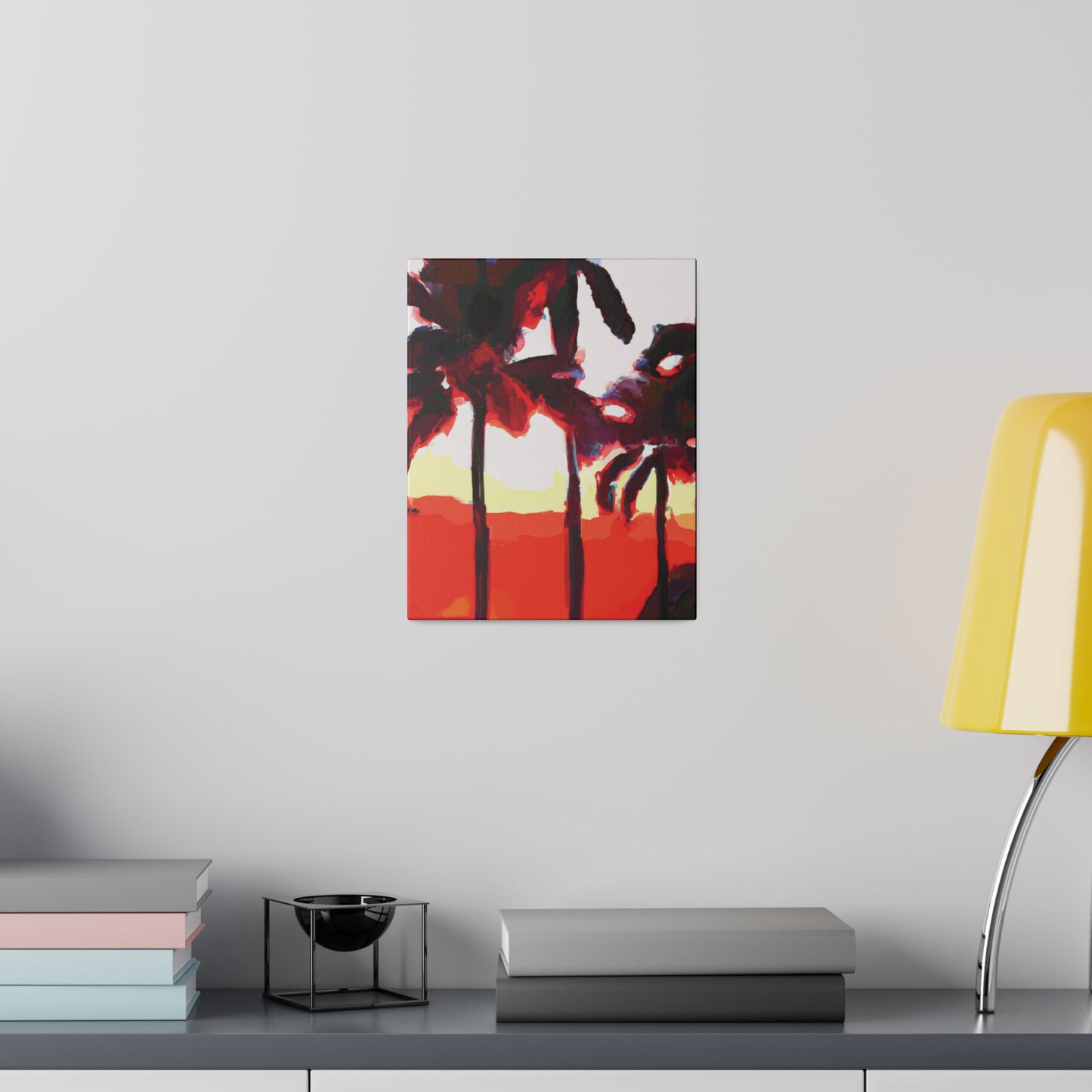 6831K - Miami Beach Sunset Painting Print | Miami | Beach | Sunset | Poster | Home Decor | Wall Art | Canvas