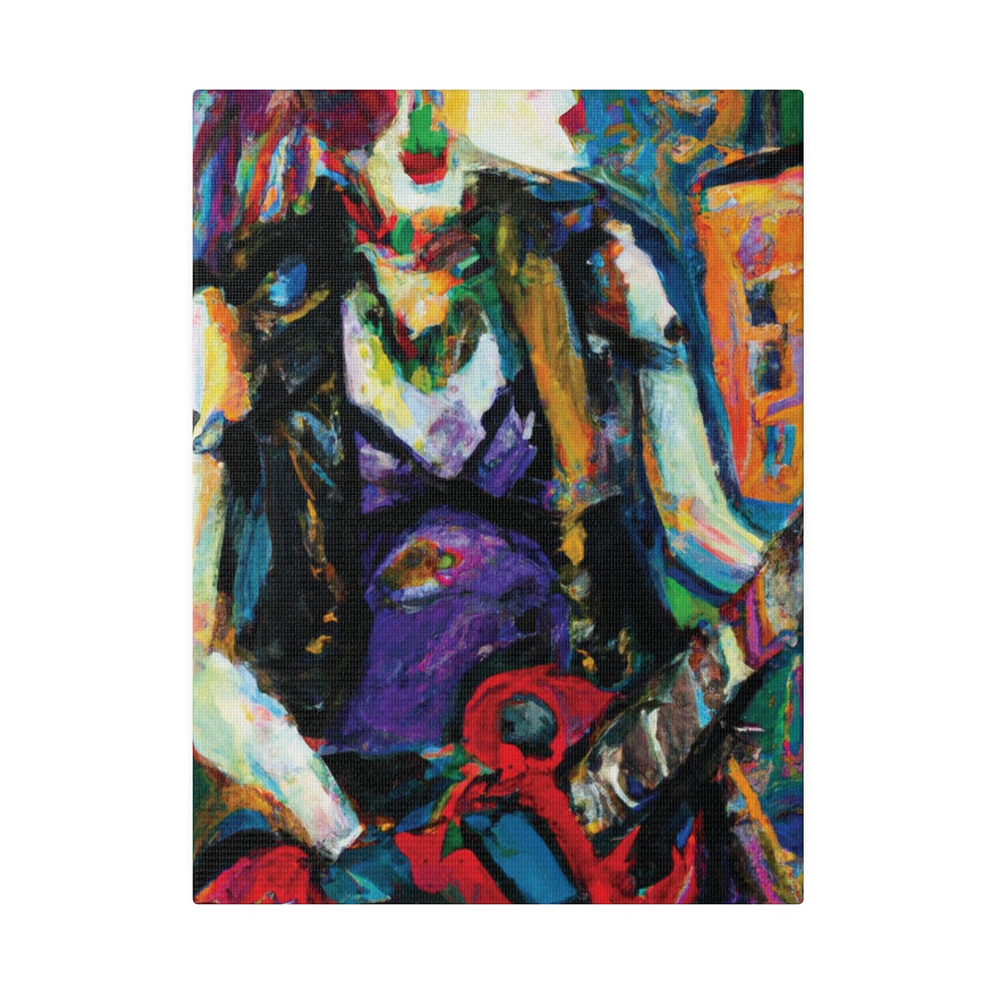 6874R - Rockstar Oil Painting Style Print | Poster | Home Decor | Wall Art | Music Art | Canvas