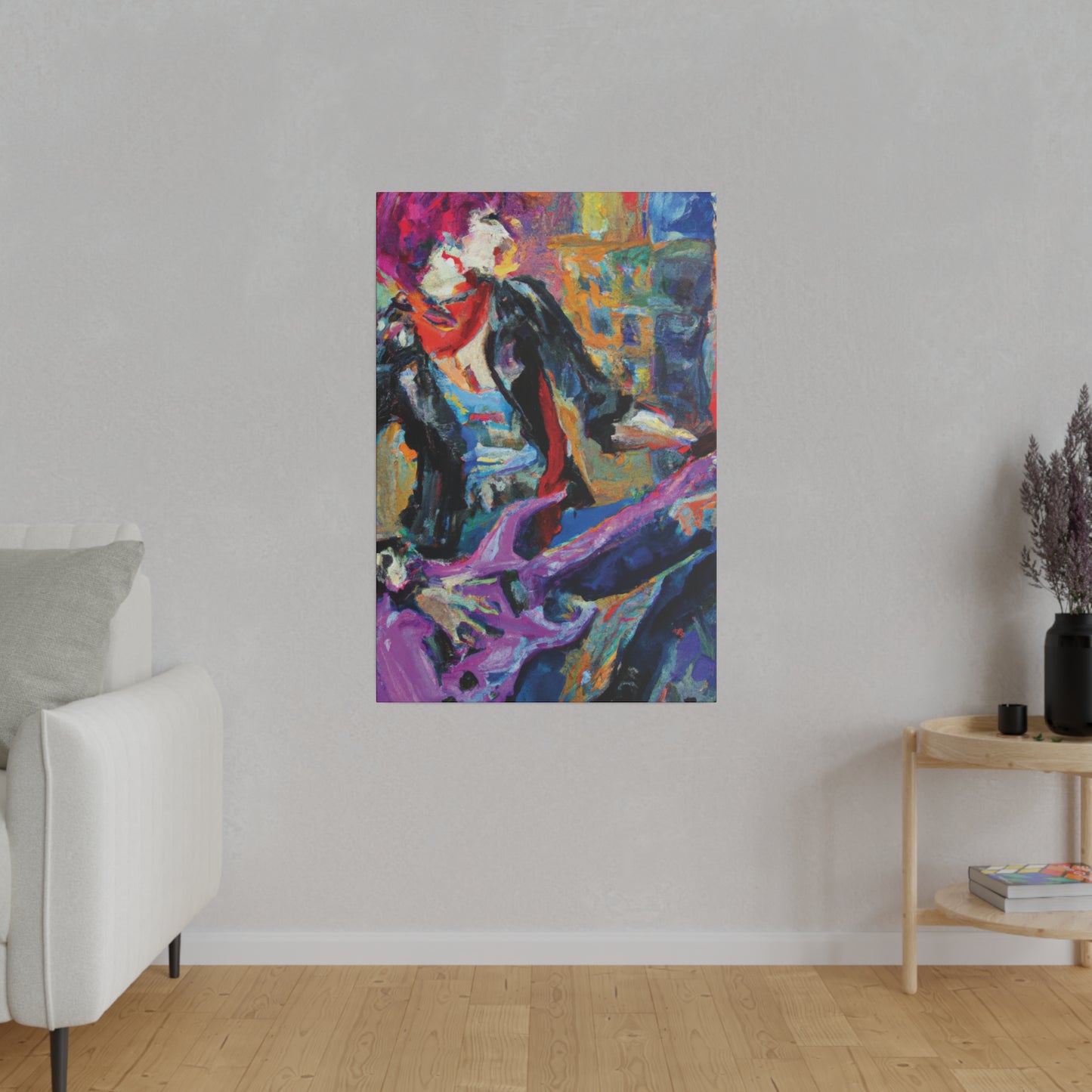 4827X - Rockstar Oil Painting Style Print | Poster | Home Decor | Wall Art | Music Art | Canvas