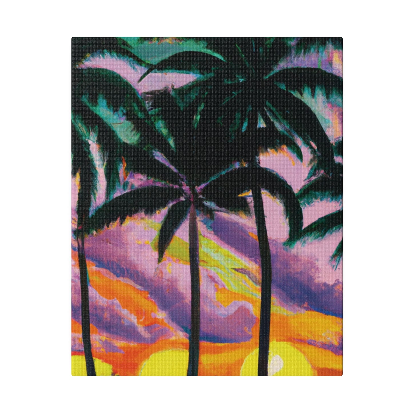 8789Q - Miami Beach Sunset Painting Print | Miami | Beach | Sunset | Poster | Home Decor | Wall Art | Canvas