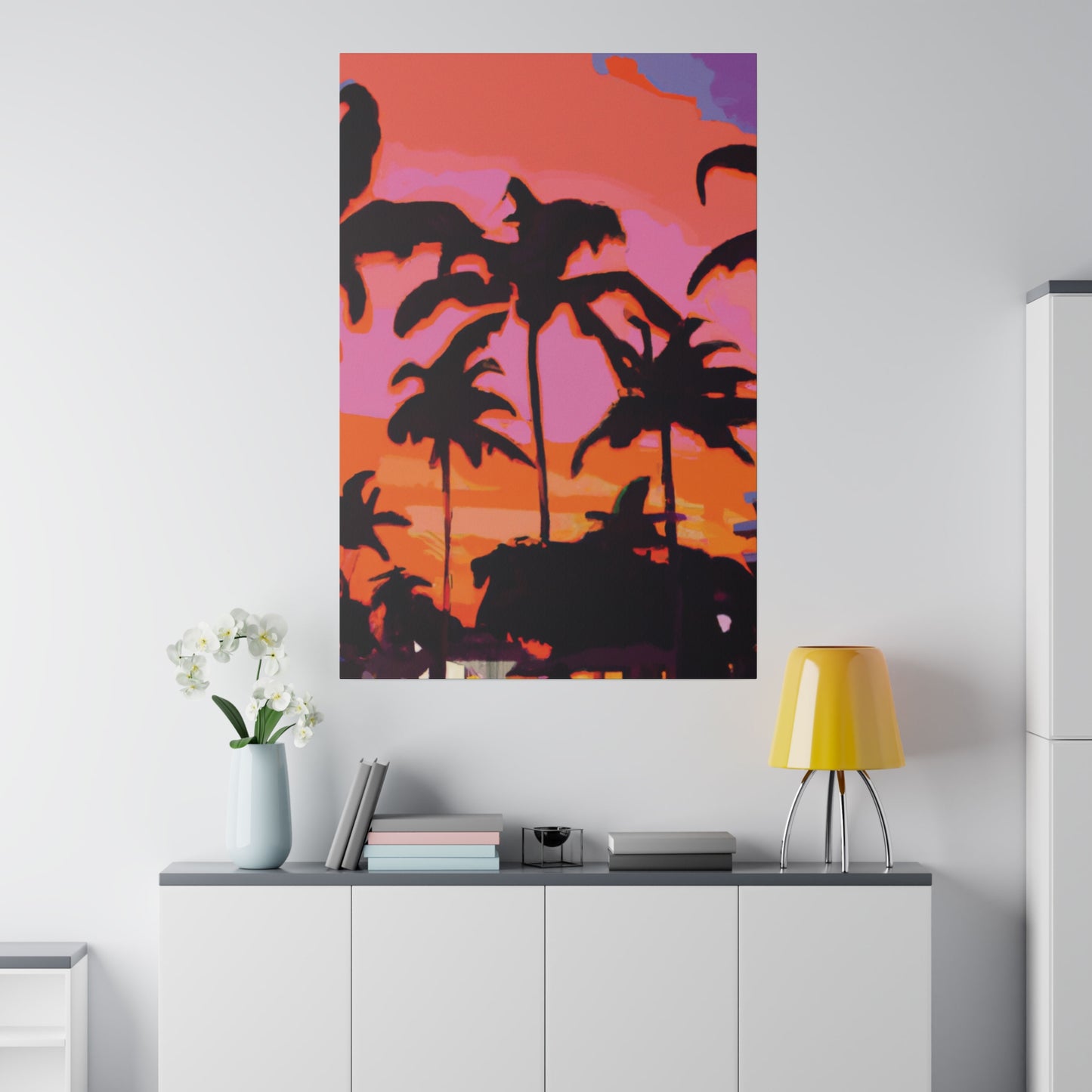 6226X - Miami Beach Sunset Painting Print | Miami | Beach | Sunset | Poster | Home Decor | Wall Art | Canvas