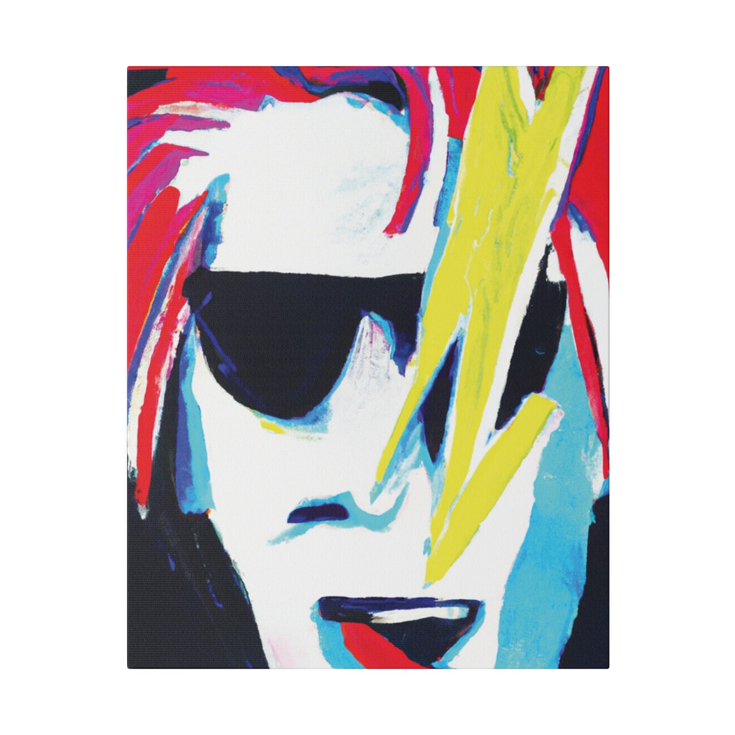 6481K - Rockstar Painting Print | Face | Abstract | Poster | Home Decor | Wall Art | Music Art | Canvas