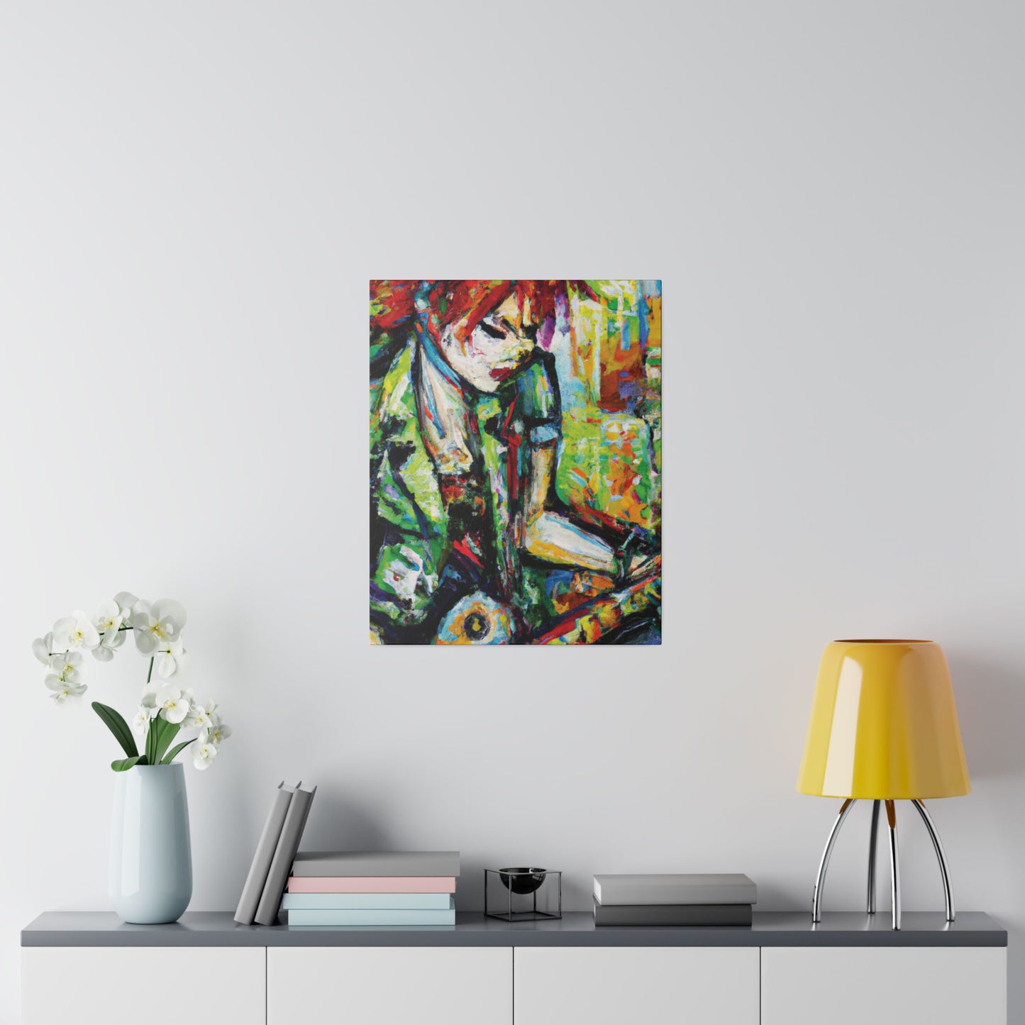 2204G - Rockstar Oil Painting Style Print | Poster | Home Decor | Wall Art | Music Art | Canvas