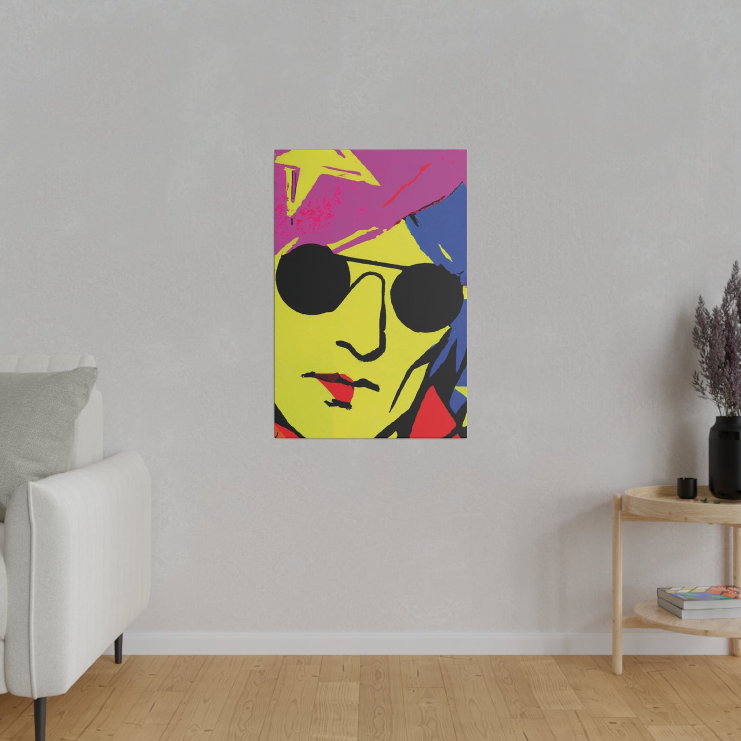 7490C - Rockstar Painting Print | Face | Abstract | Poster | Home Decor | Wall Art | Music Art | Canvas