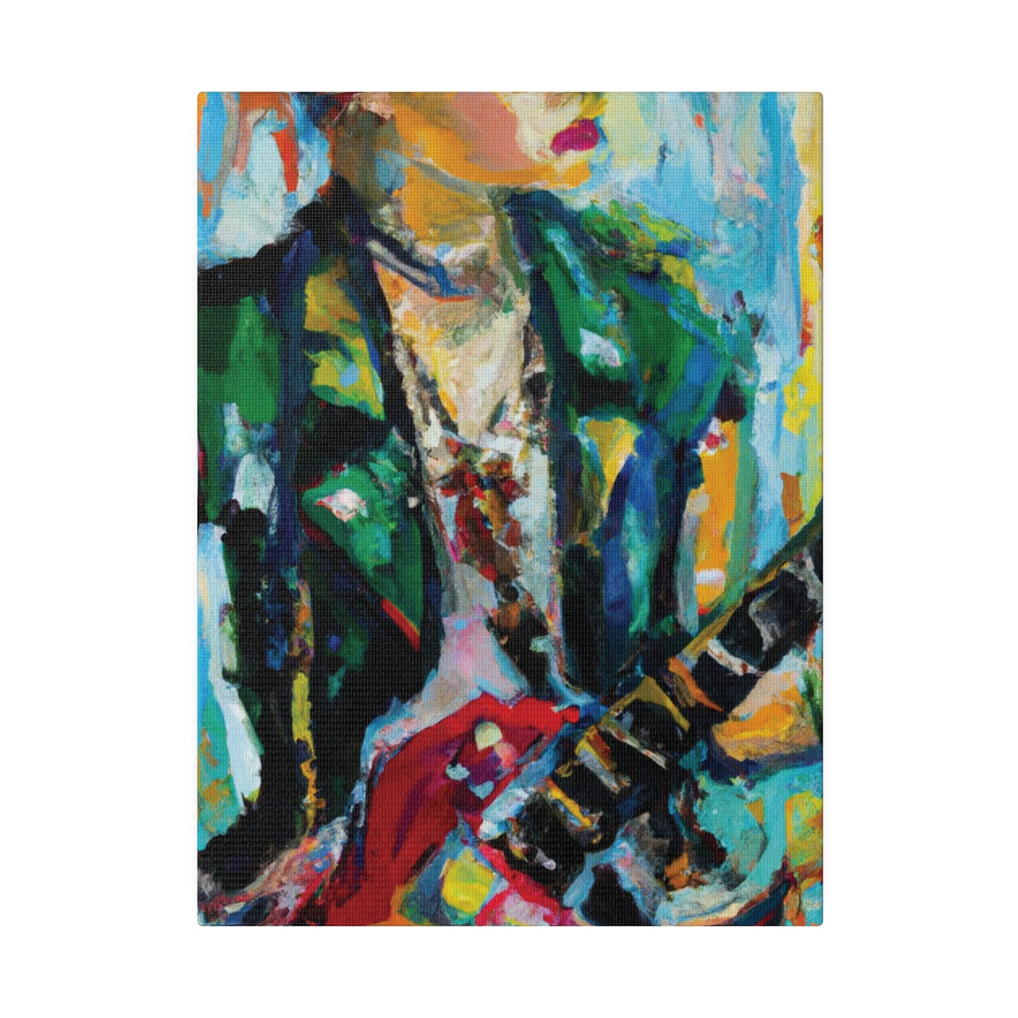 8554D - Rockstar Oil Painting Style Print | Poster | Home Decor | Wall Art | Music Art | Canvas