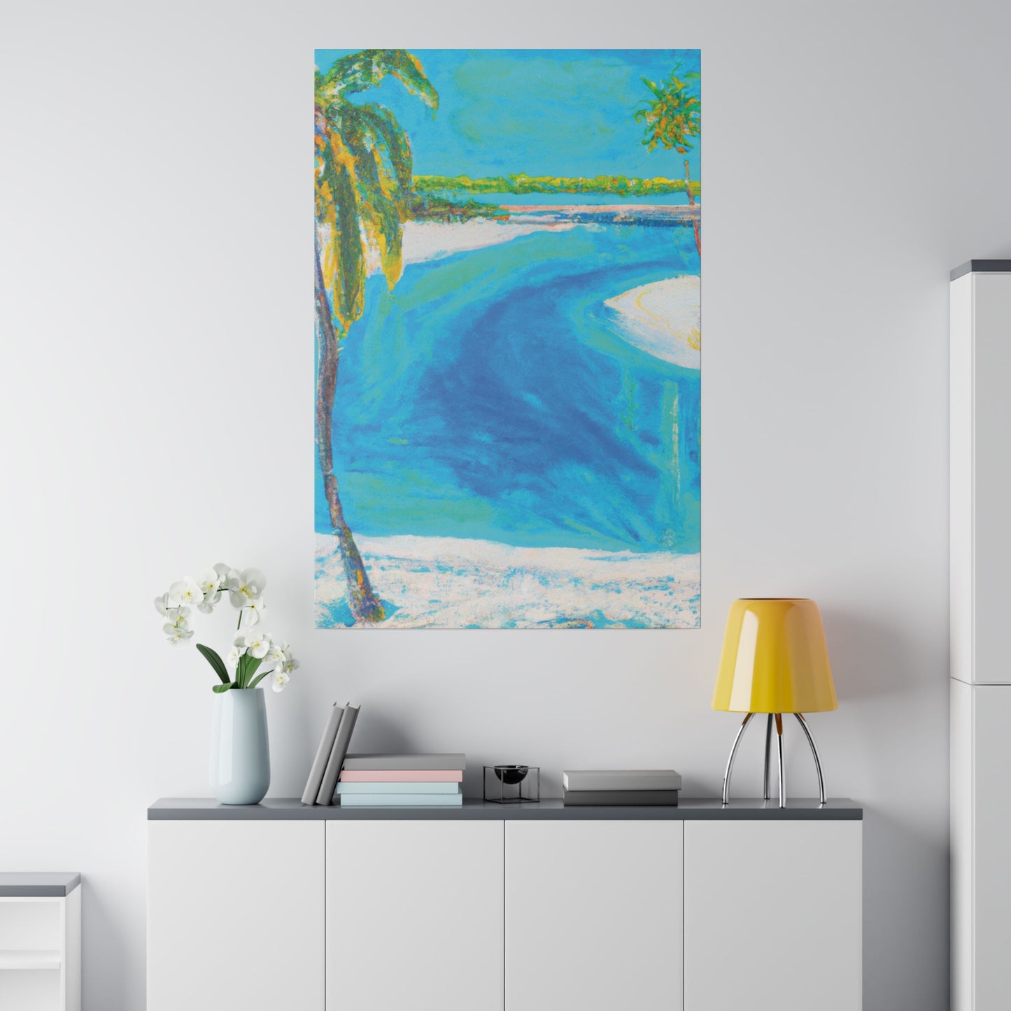 9106H - Bahamas Ocean Painting Print | Bahamas | Ocean | Beach | Poster | Home Decor | Wall Art | Canvas