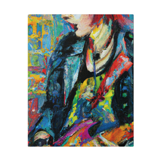 1754P - Rockstar Oil Painting Style Print | Poster | Home Decor | Wall Art | Music Art | Canvas