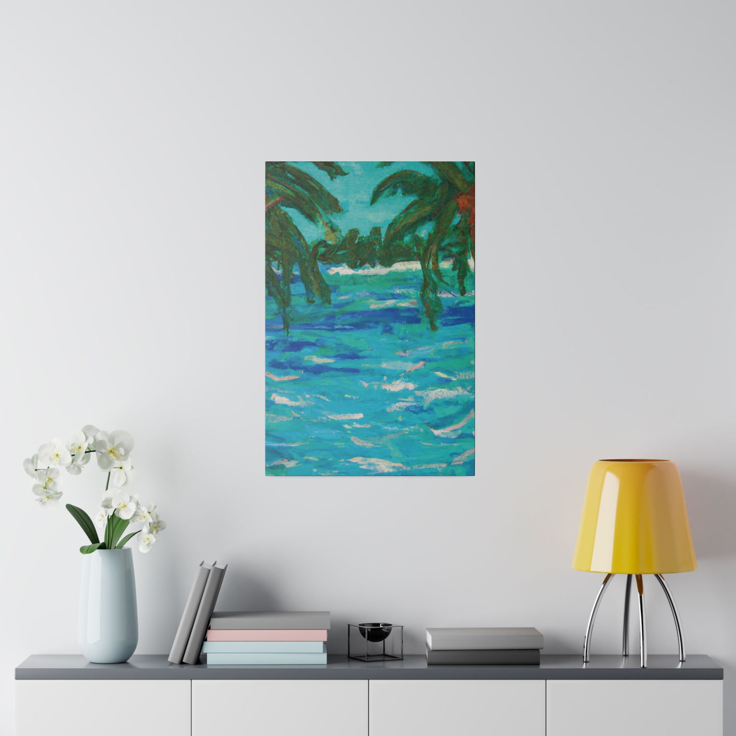 7482U - Bahamas Ocean Painting Print | Bahamas | Ocean | Beach | Poster | Home Decor | Wall Art | Canvas