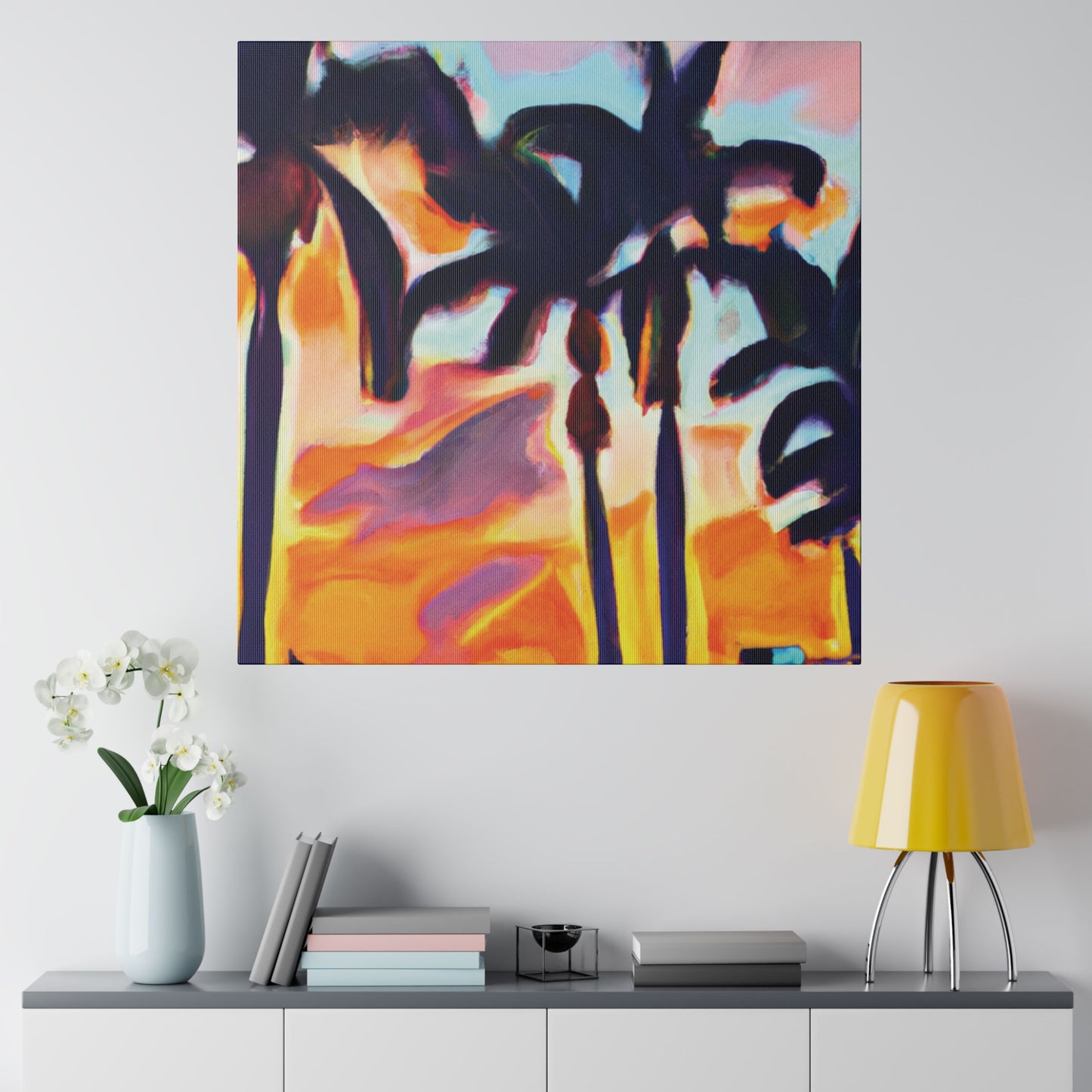 9435K - Miami Beach Sunset Painting Print | Miami | Beach | Sunset | Poster | Home Decor | Wall Art | Canvas