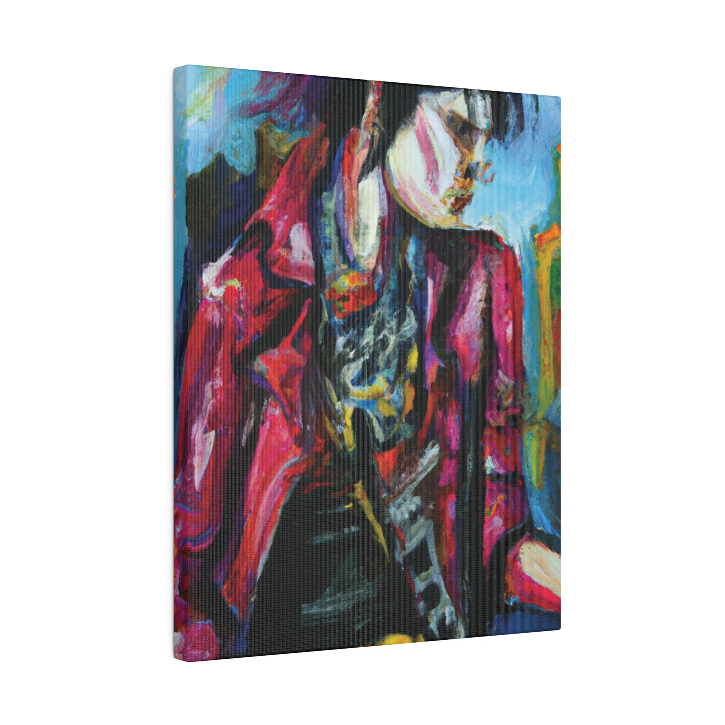 7152R - Rockstar Oil Painting Style Print | Poster | Home Decor | Wall Art | Music Art | Canvas