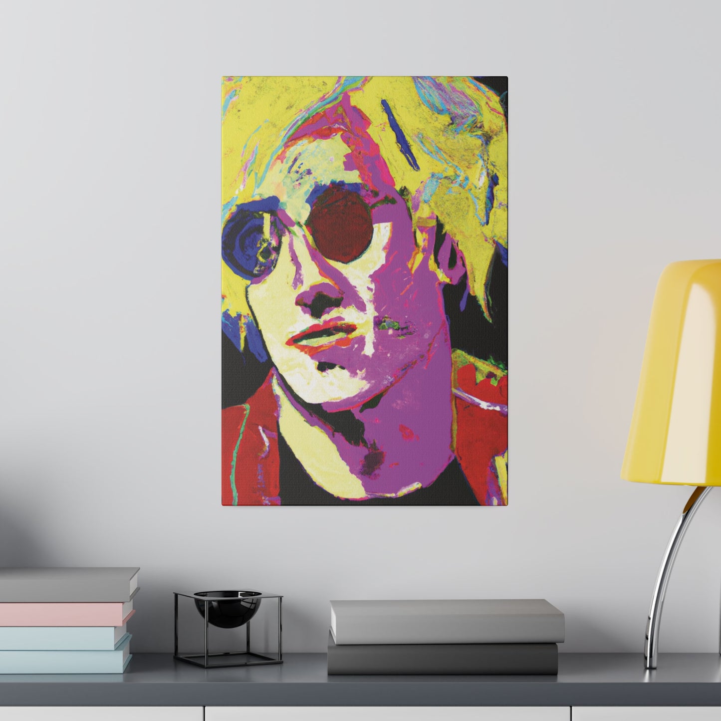 9642H - Rockstar Painting Print | Face | Abstract | Poster | Home Decor | Wall Art | Music Art | Canvas