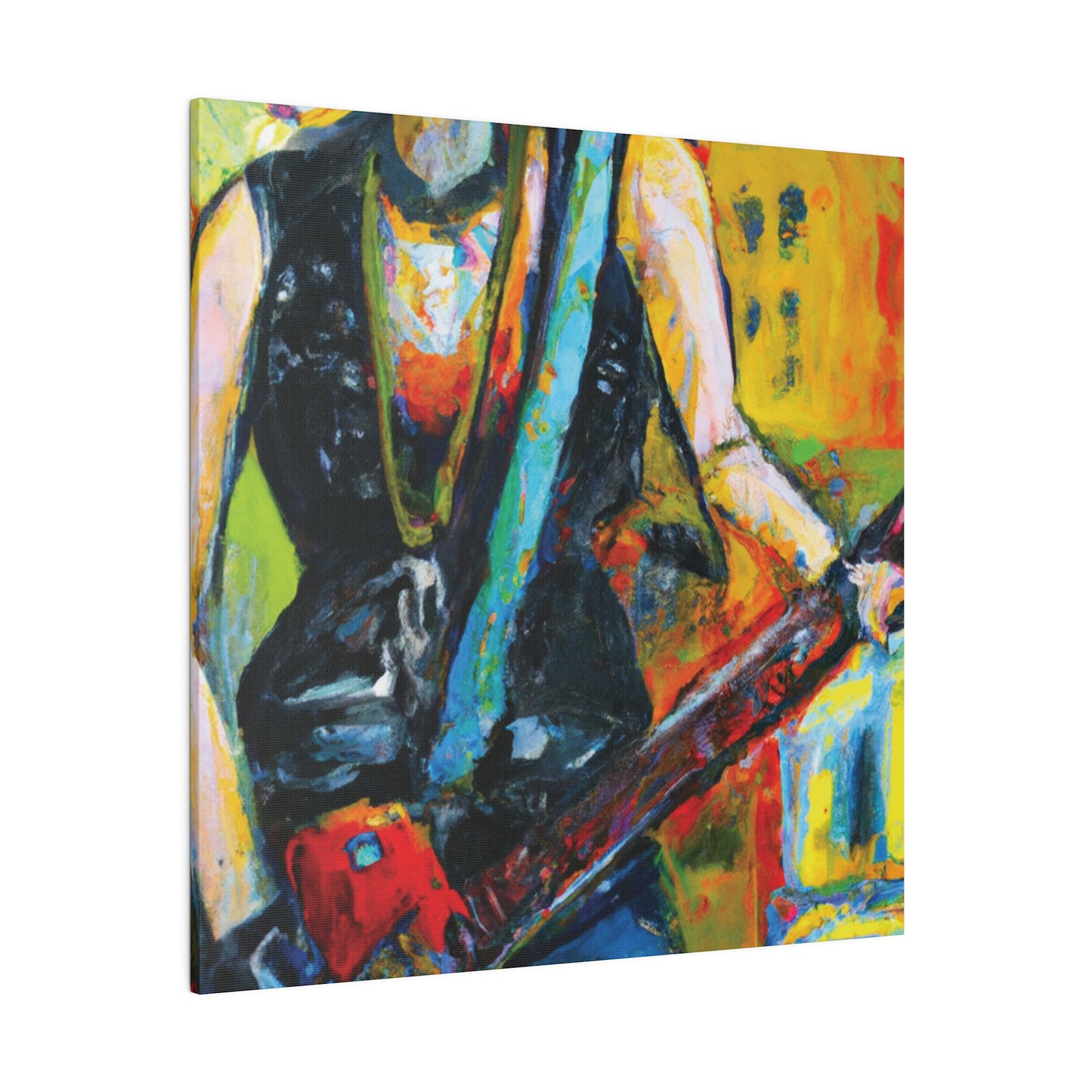 4336U - Rockstar Oil Painting Style Print | Poster | Home Decor | Wall Art | Music Art | Canvas