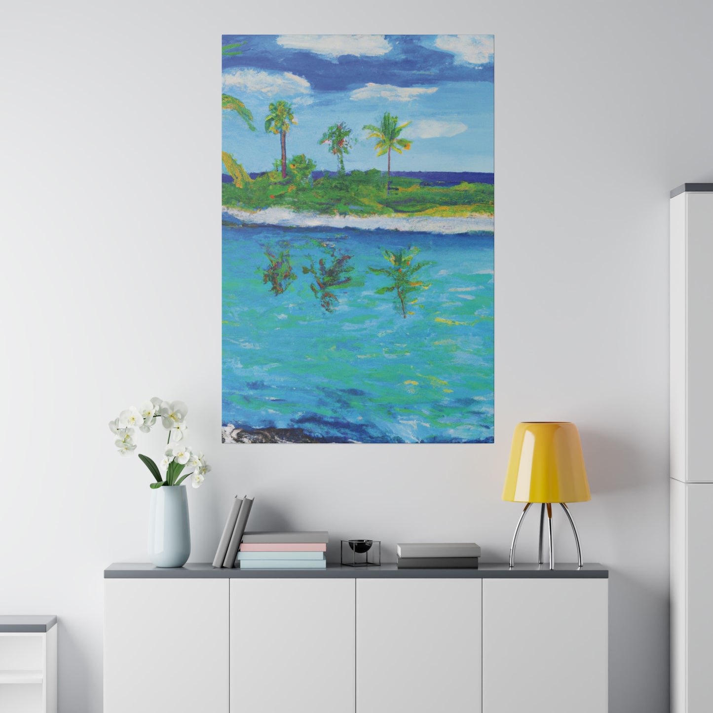 7382P - Bahamas Ocean Painting Print | Bahamas | Ocean | Beach | Poster | Home Decor | Wall Art | Canvas