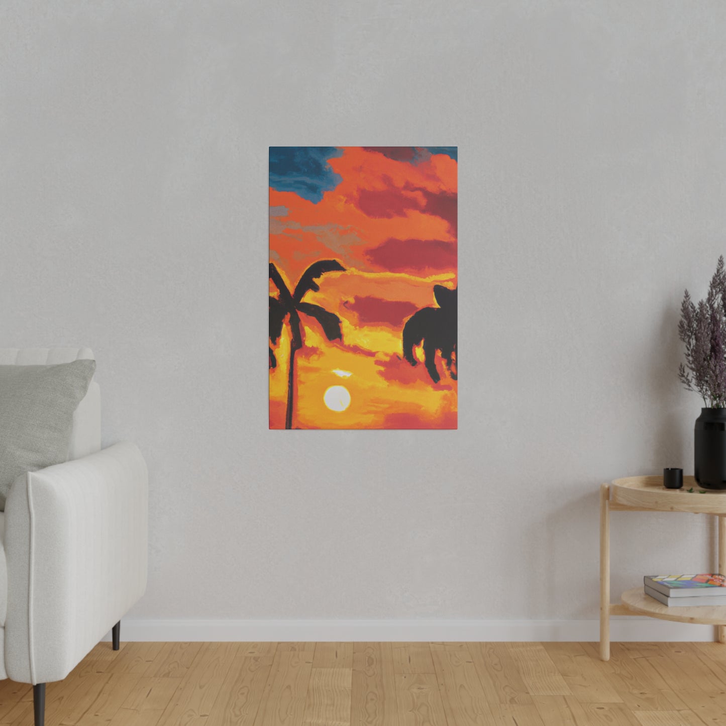 497L - Miami Beach Sunset Painting Print | Miami | Beach | Sunset | Poster | Home Decor | Wall Art | Canvas