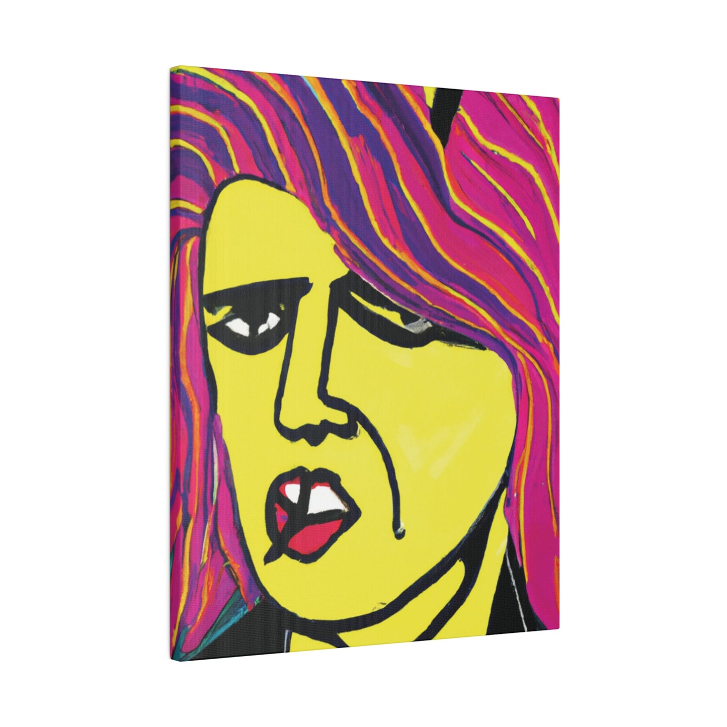 6639Q - Rockstar Painting Print | Face | Abstract | Poster | Home Decor | Wall Art | Music Art | Canvas