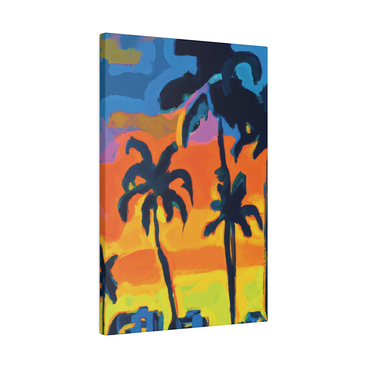 5462R - Miami Beach Sunset Painting Print | Miami | Beach | Sunset | Poster | Home Decor | Wall Art | Canvas