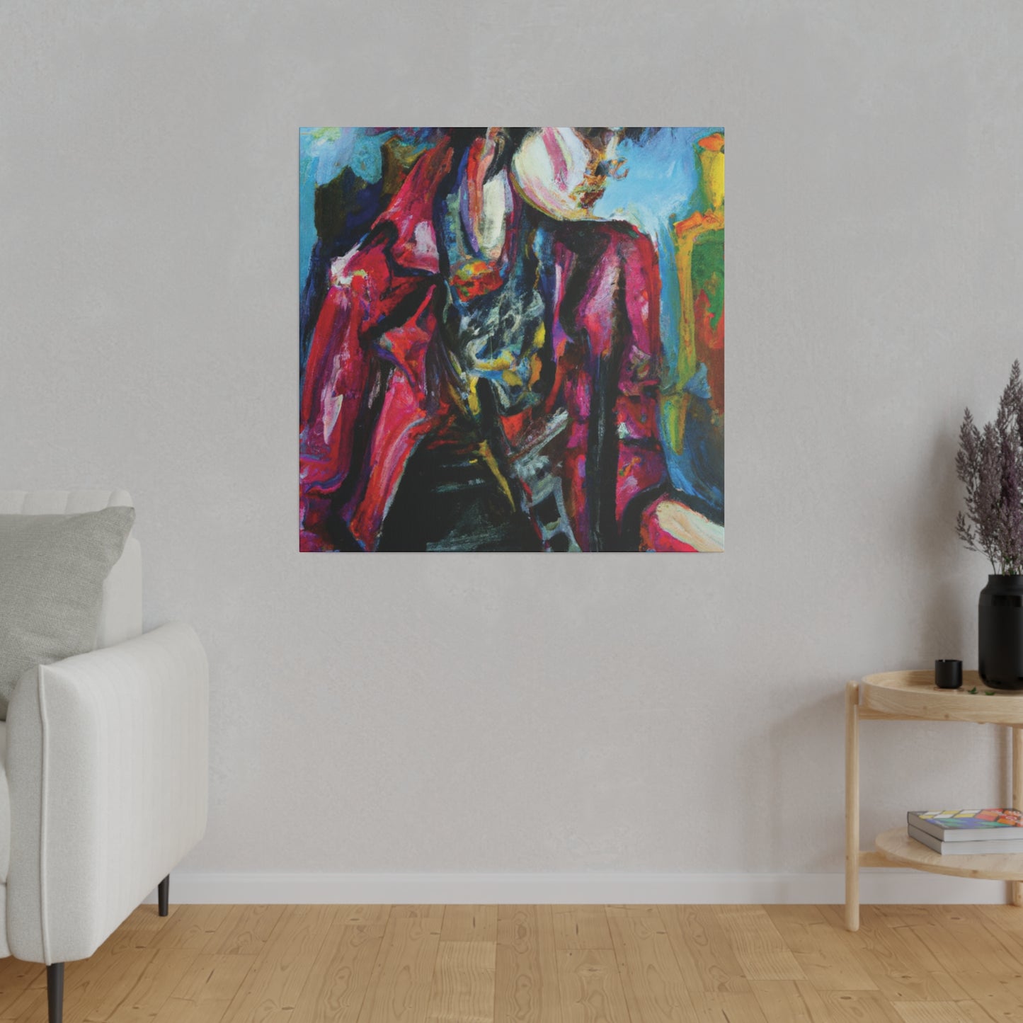 7152R - Rockstar Oil Painting Style Print | Poster | Home Decor | Wall Art | Music Art | Canvas