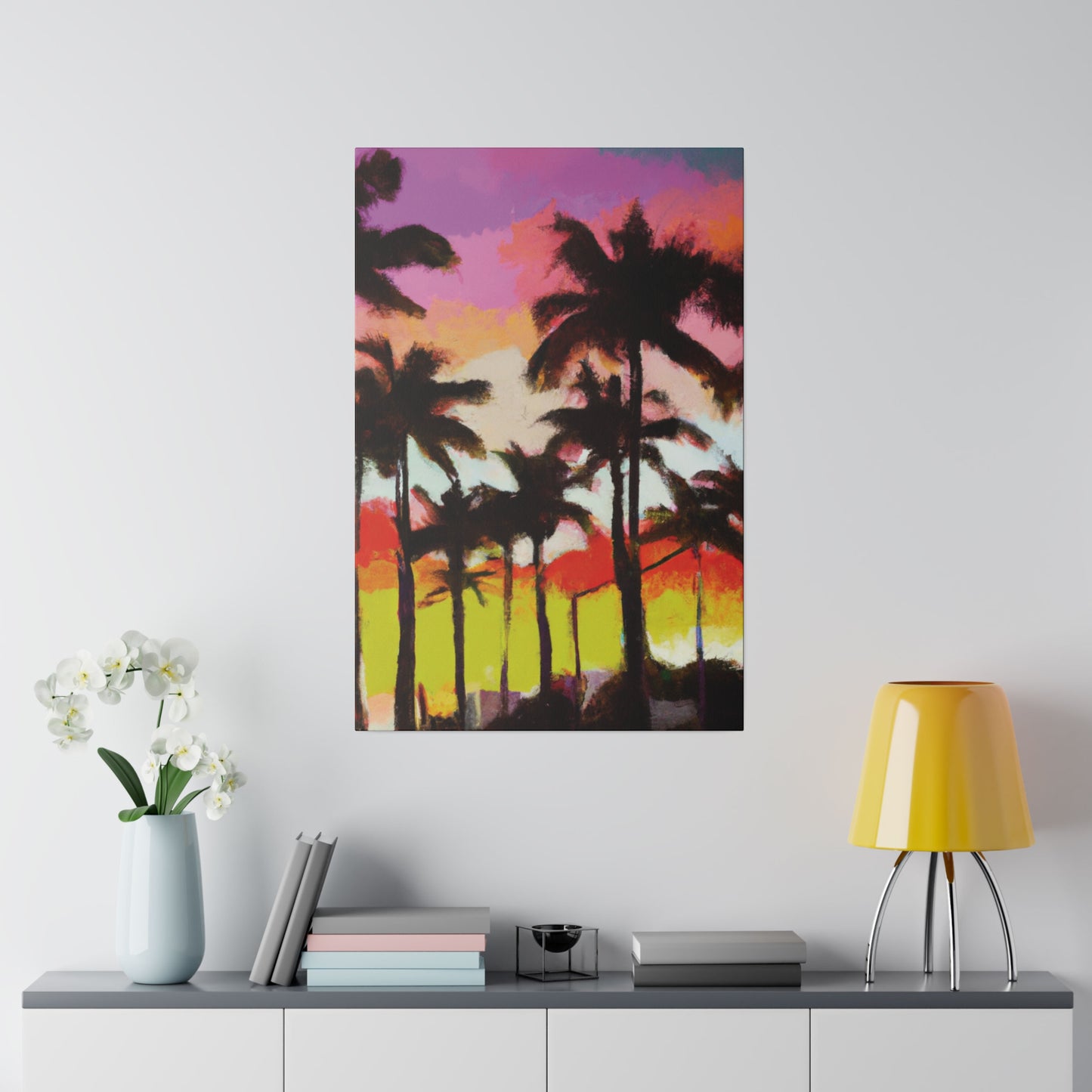 2187U - Miami Beach Sunset Painting Print | Miami | Beach | Sunset | Poster | Home Decor | Wall Art | Canvas