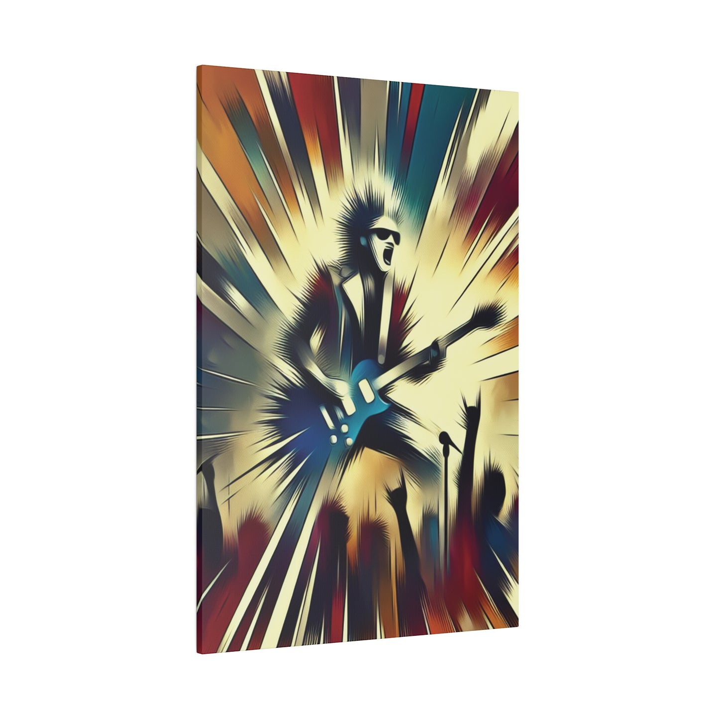 1872L - Rockstar Painting Print | Face | Abstract | Poster | Home Decor | Wall Art | Music Art | Canvas