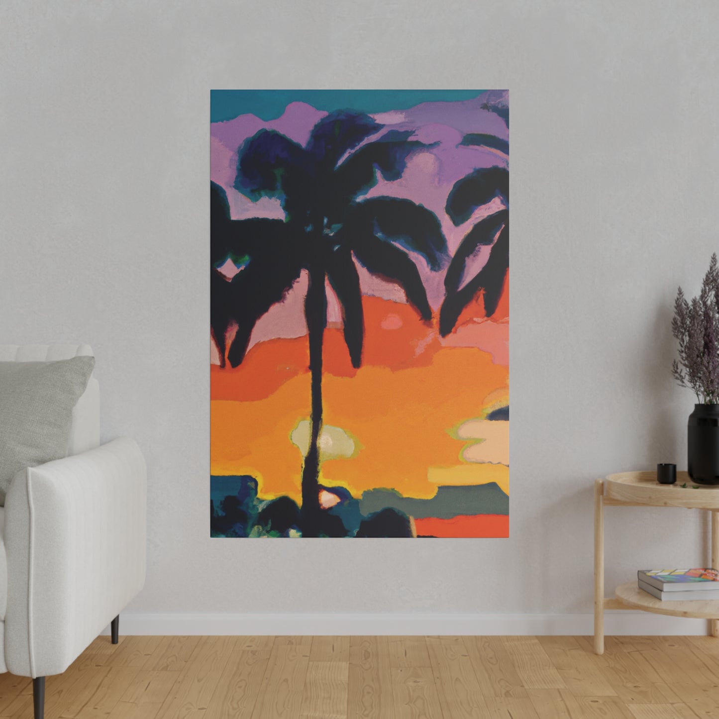 7875Z - Miami Beach Sunset Painting Print | Miami | Beach | Sunset | Poster | Home Decor | Wall Art | Canvas