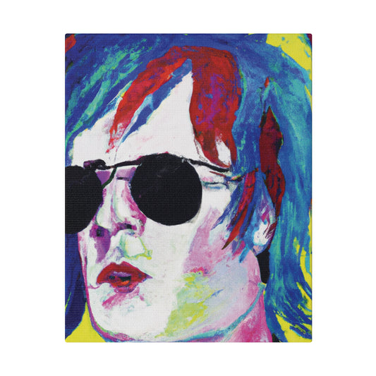 7634A - Rockstar Painting Print | Face | Abstract | Poster | Home Decor | Wall Art | Music Art | Canvas