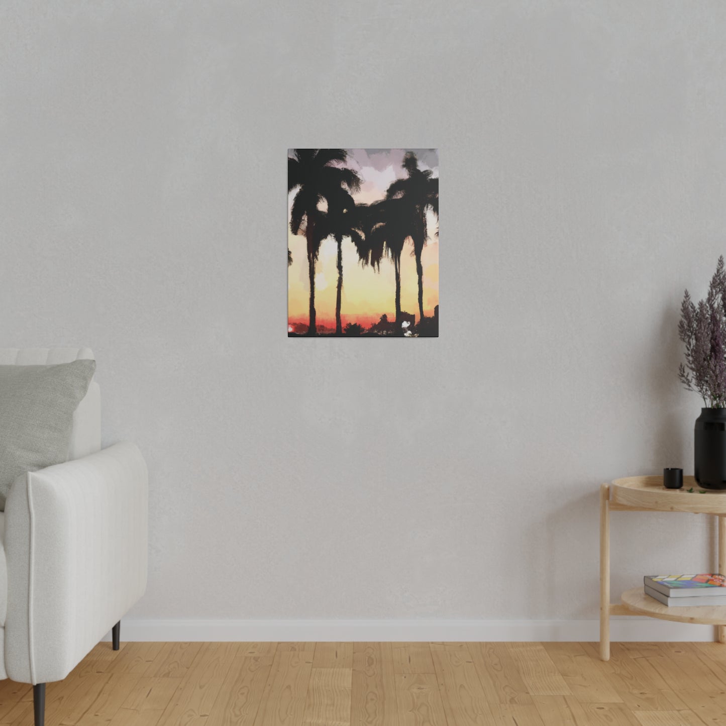 4763J - Miami Beach Sunset Painting Print | Miami | Beach | Sunset | Poster | Home Decor | Wall Art | Canvas