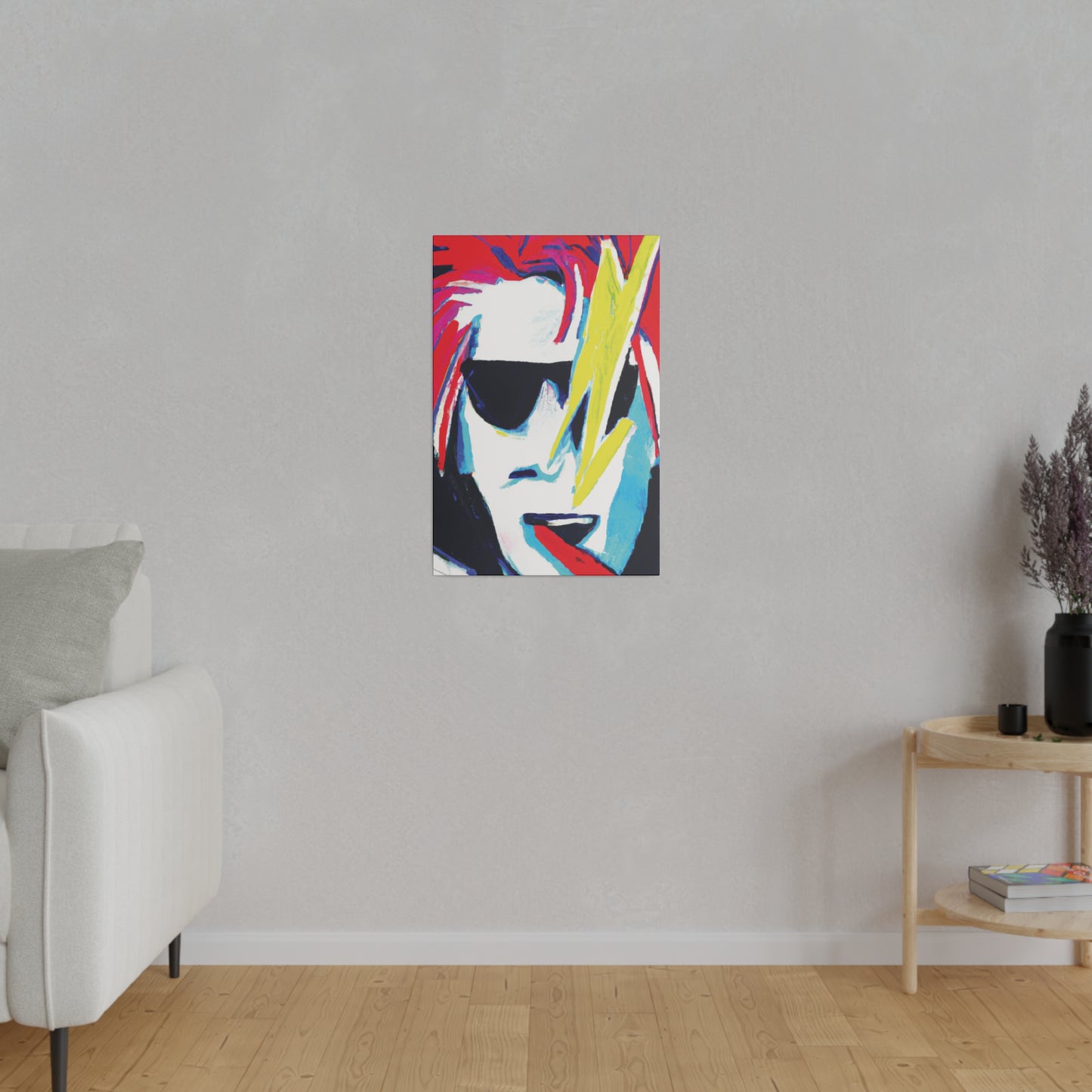 6481K - Rockstar Painting Print | Face | Abstract | Poster | Home Decor | Wall Art | Music Art | Canvas