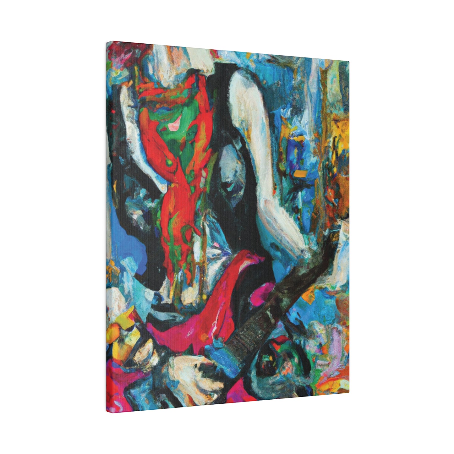 8722E - Rockstar Oil Painting Style Print | Poster | Home Decor | Wall Art | Music Art | Canvas