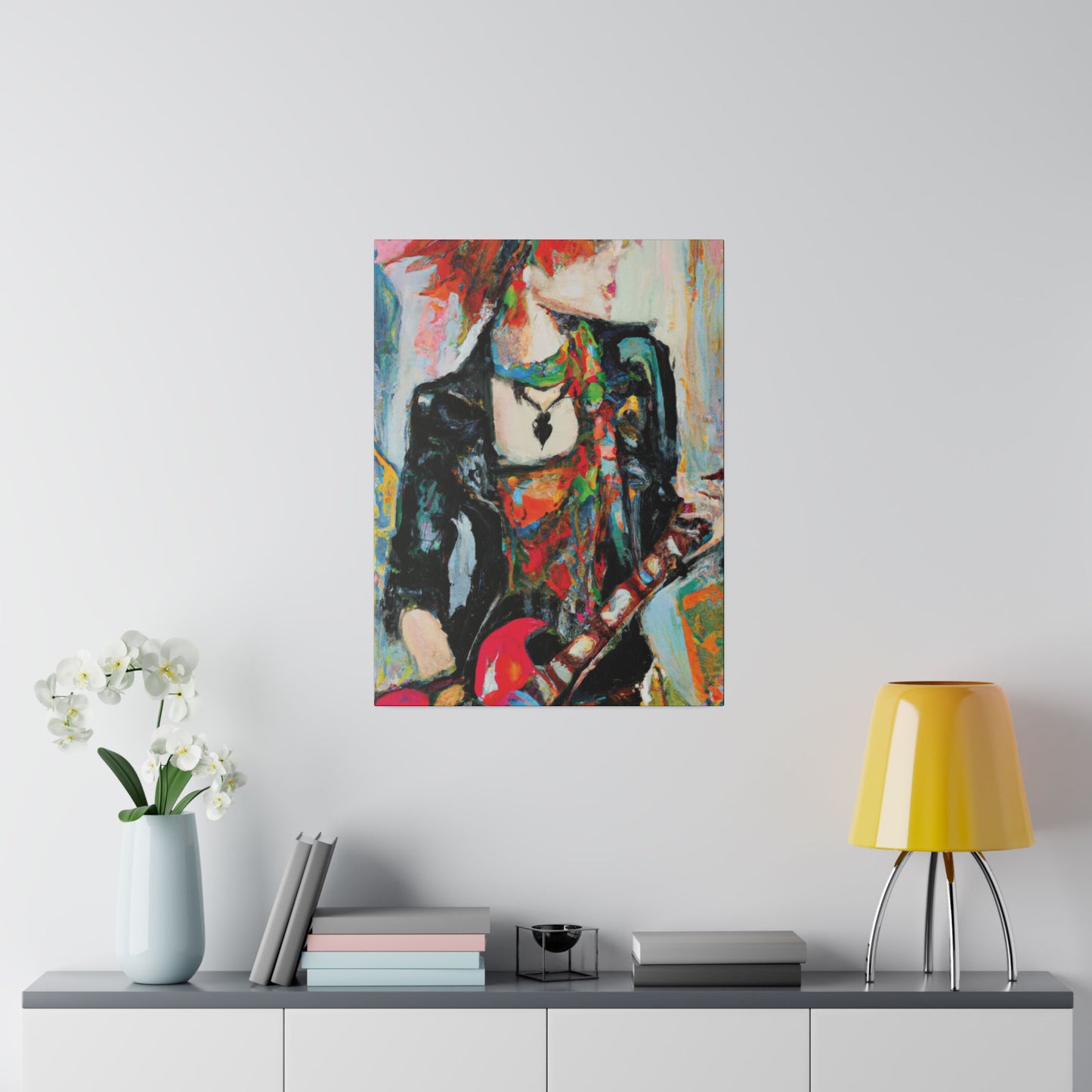 7482S - Rockstar Oil Painting Style Print | Poster | Home Decor | Wall Art | Music Art | Canvas