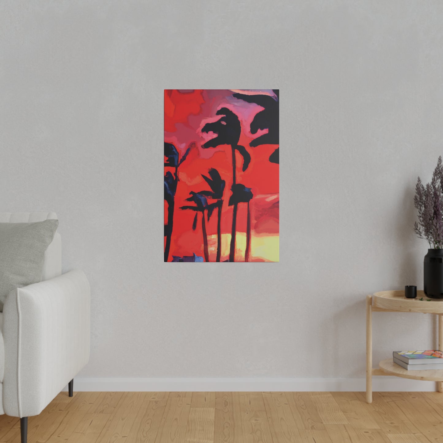 7933T - Miami Beach Sunset Painting Print | Miami | Beach | Sunset | Poster | Home Decor | Wall Art | Canvas