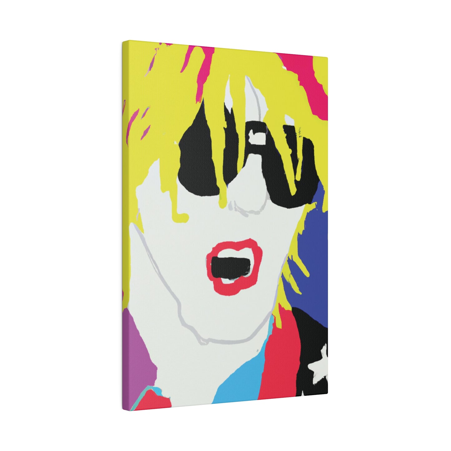 5917X - Rockstar Painting Print | Face | Abstract | Poster | Home Decor | Wall Art | Music Art | Canvas