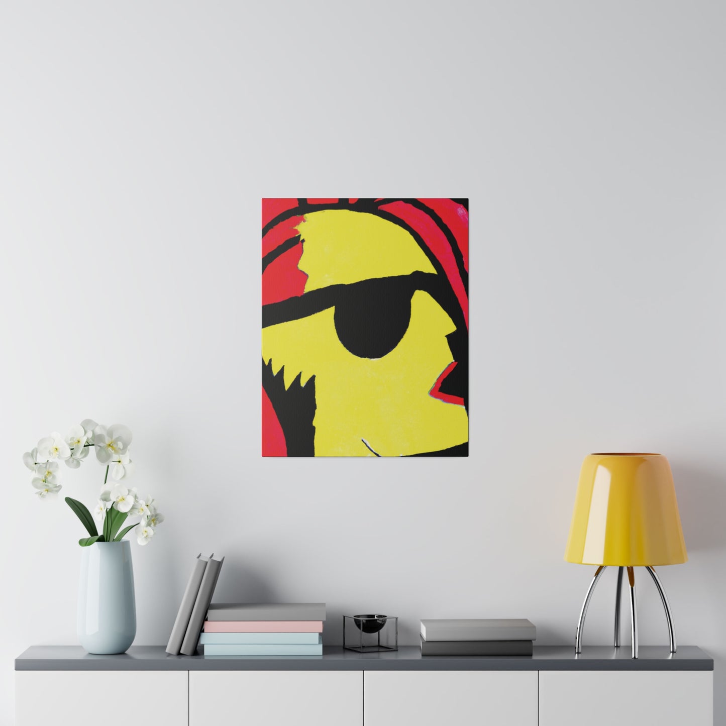 9456P - Rockstar Painting Print | Face | Abstract | Poster | Home Decor | Wall Art | Music Art | Canvas