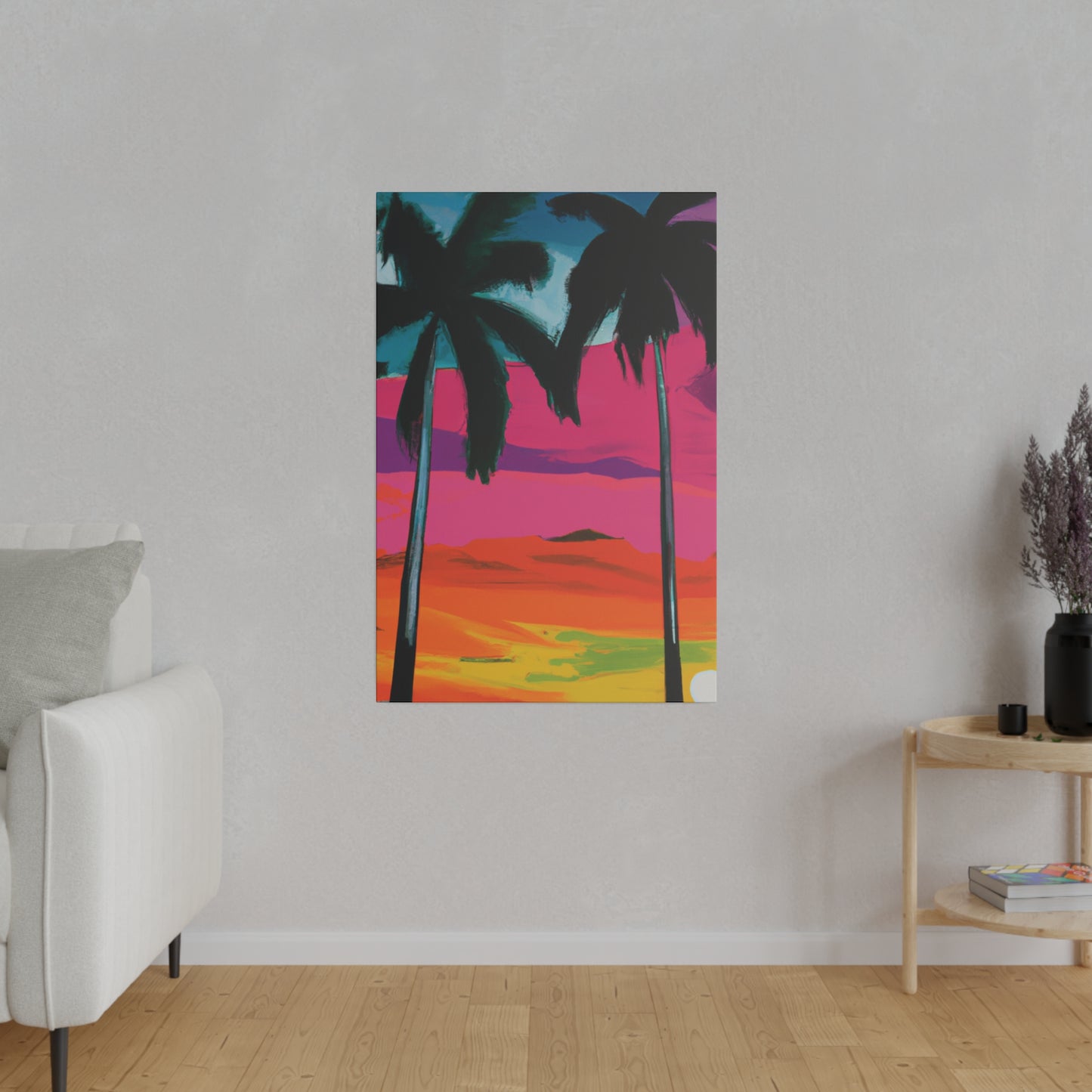 9027A - Miami Beach Sunset Painting Print | Miami | Beach | Sunset | Poster | Home Decor | Wall Art | Canvas