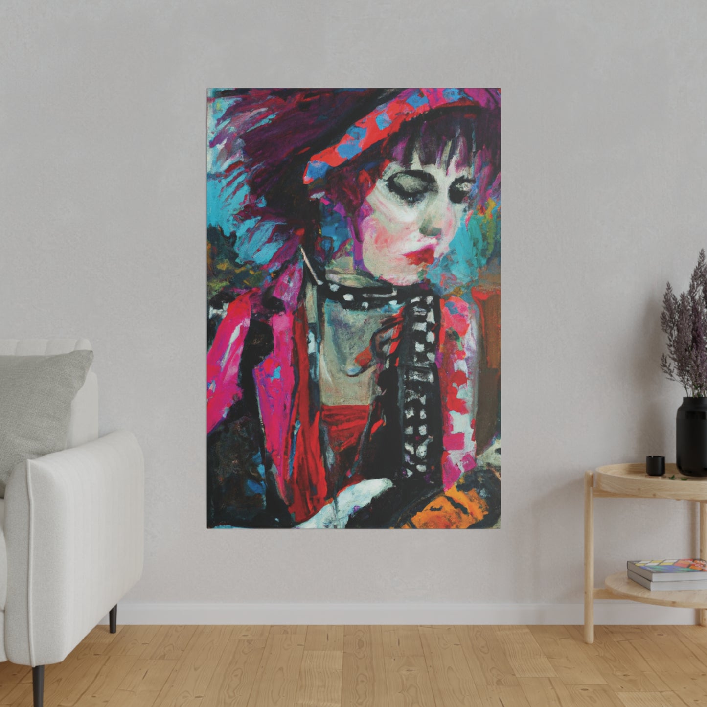 9225T - Rockstar Oil Painting Style Print | Poster | Home Decor | Wall Art | Music Art | Canvas