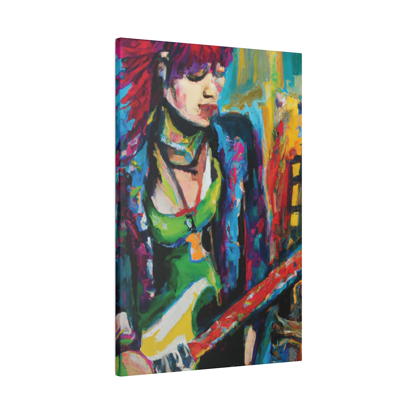 8561U - Rockstar Oil Painting Style Print | Poster | Home Decor | Wall Art | Music Art | Canvas