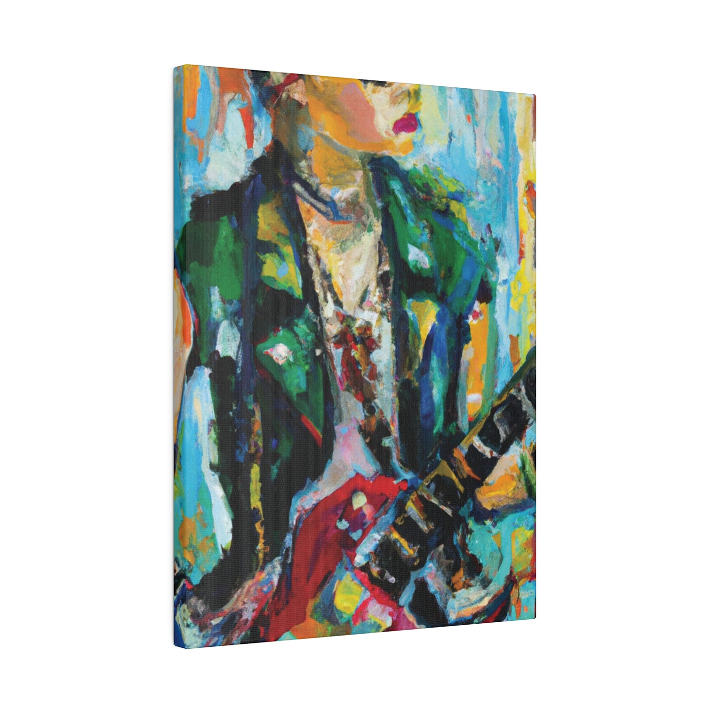 8554D - Rockstar Oil Painting Style Print | Poster | Home Decor | Wall Art | Music Art | Canvas