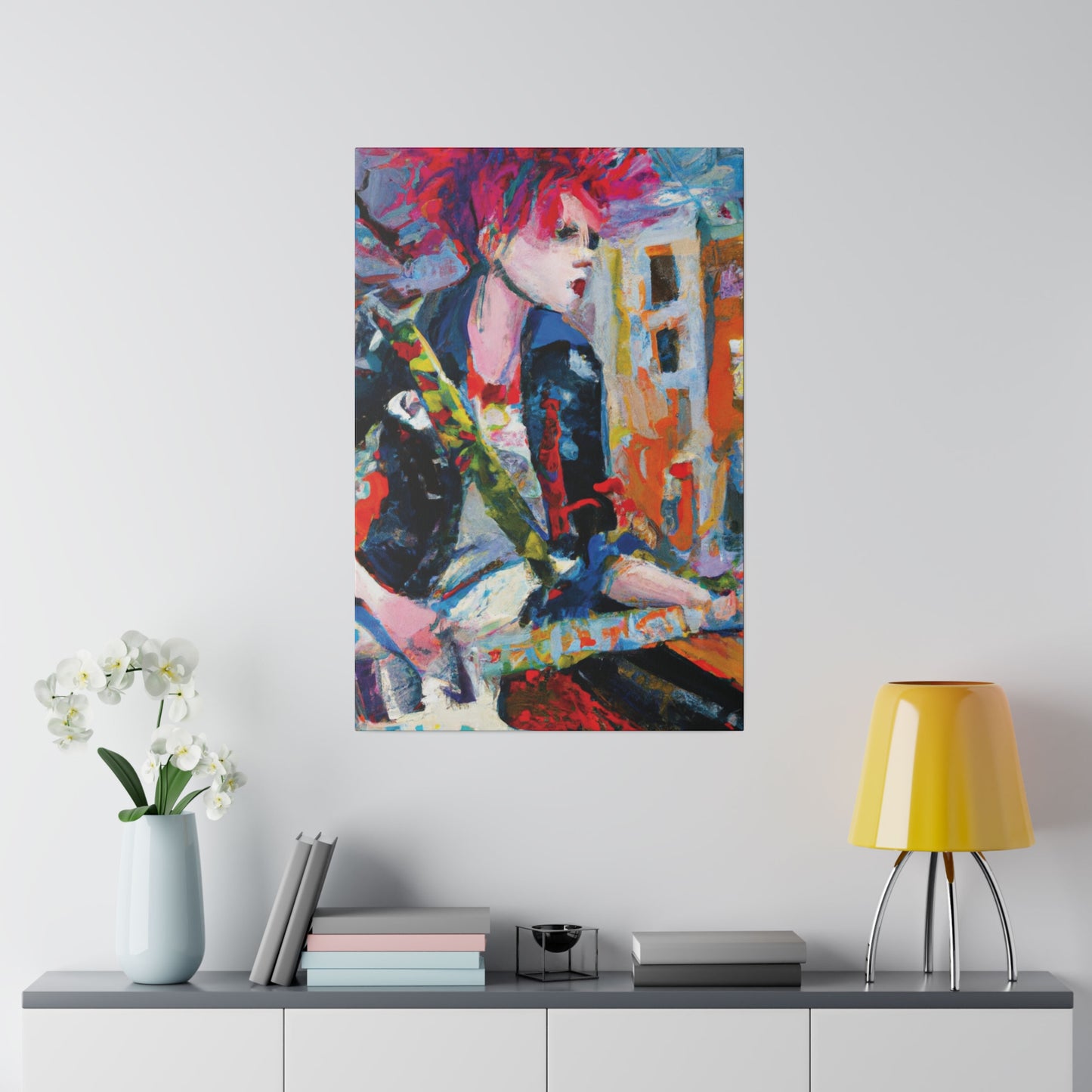 3276D - Rockstar Oil Painting Style Print | Poster | Home Decor | Wall Art | Music Art | Canvas