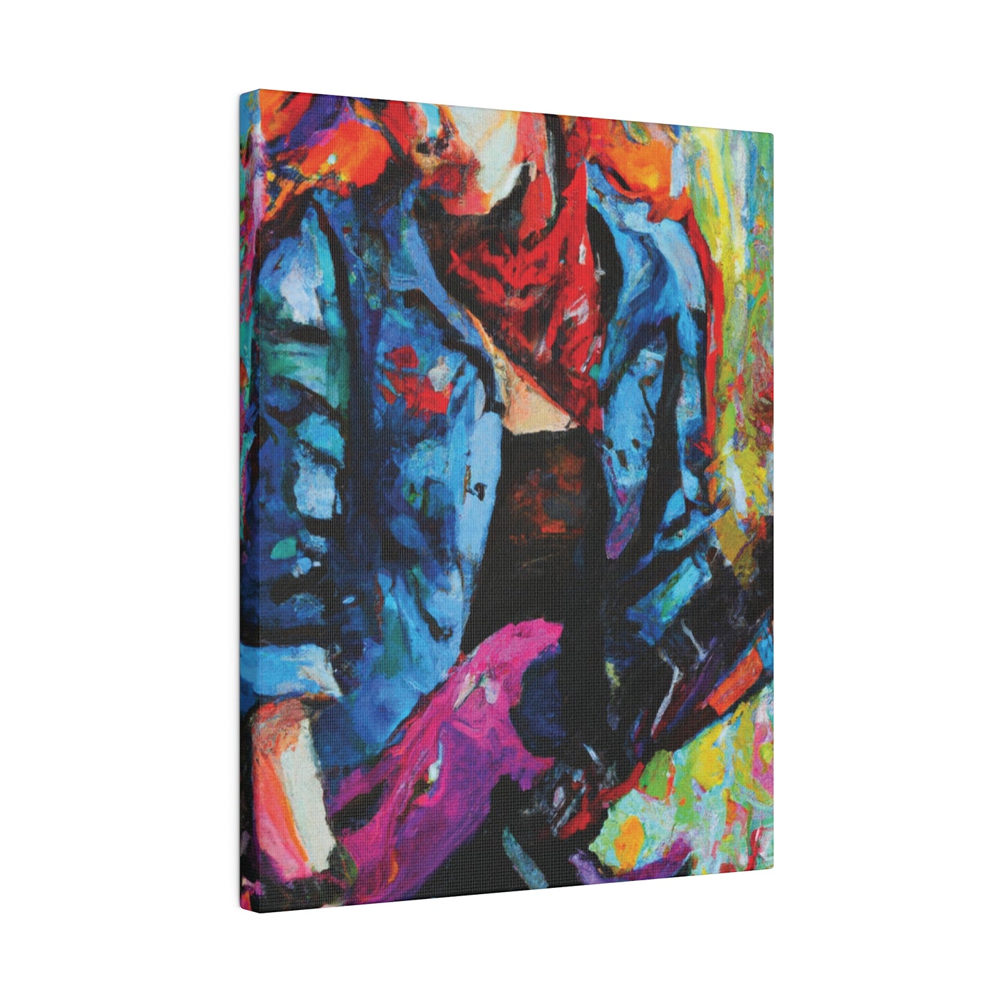 9531Q - Rockstar Oil Painting Style Print | Poster | Home Decor | Wall Art | Music Art | Canvas