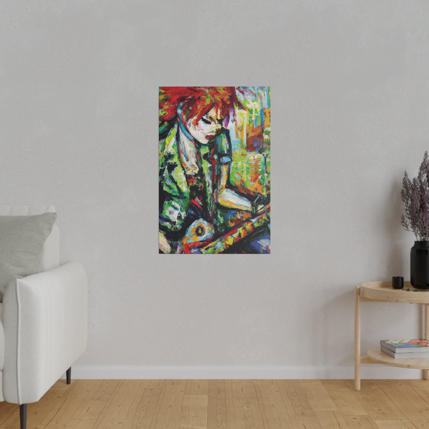 2204G - Rockstar Oil Painting Style Print | Poster | Home Decor | Wall Art | Music Art | Canvas