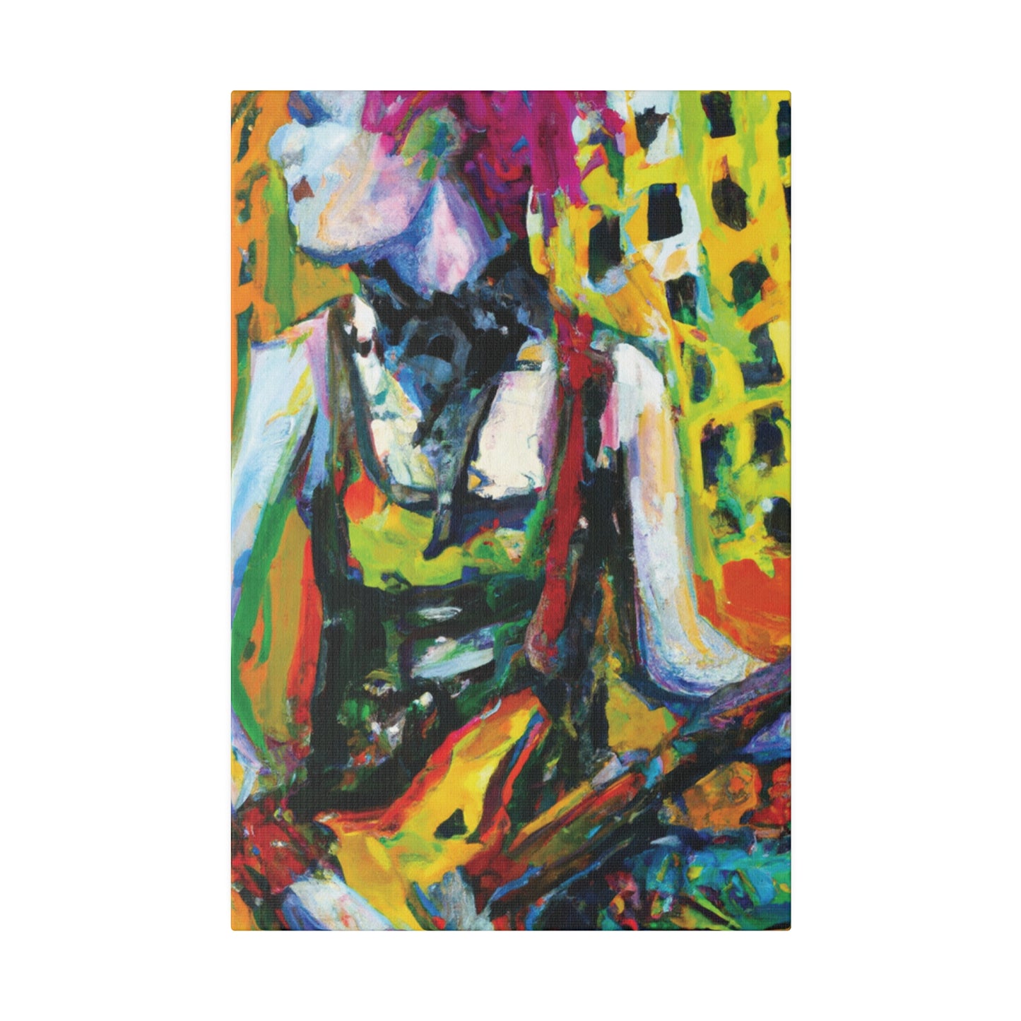 4793Z - Rockstar Oil Painting Style Print | Poster | Home Decor | Wall Art | Music Art | Canvas