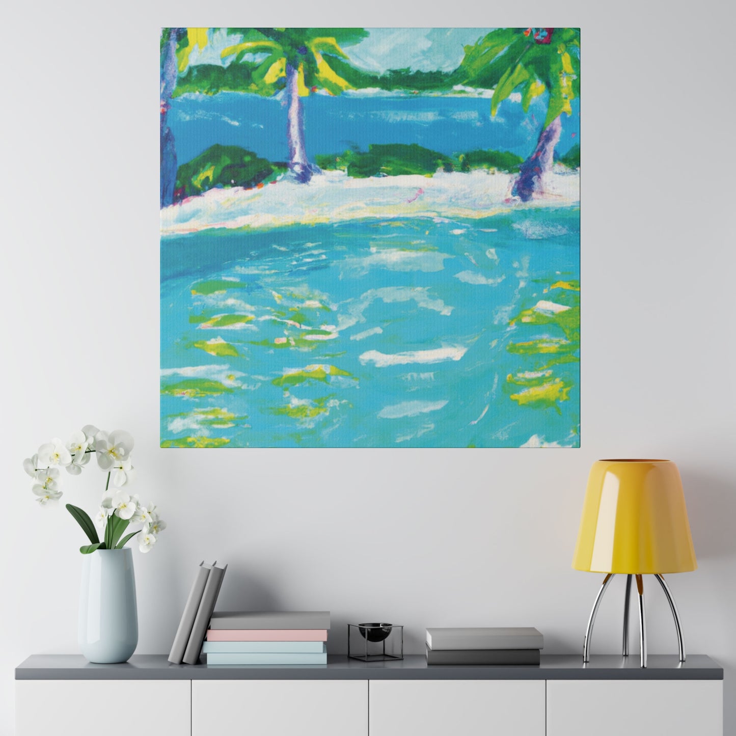 9256K - Bahamas Ocean Painting Print | Bahamas | Ocean | Beach | Poster | Home Decor | Wall Art | Canvas